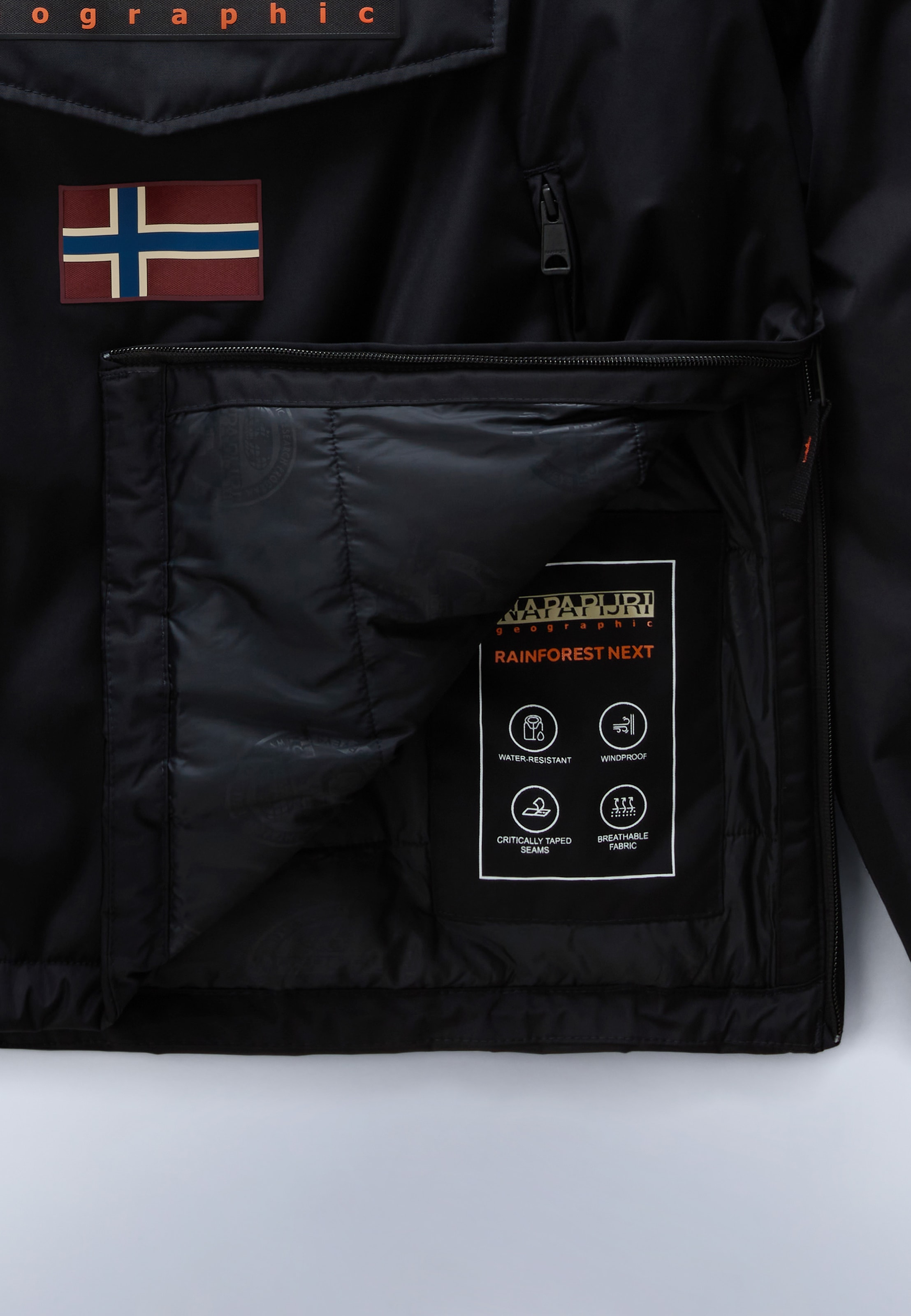 Napapijri Anorak mit Kapuze aus Polyester, auch in grossen Grössen