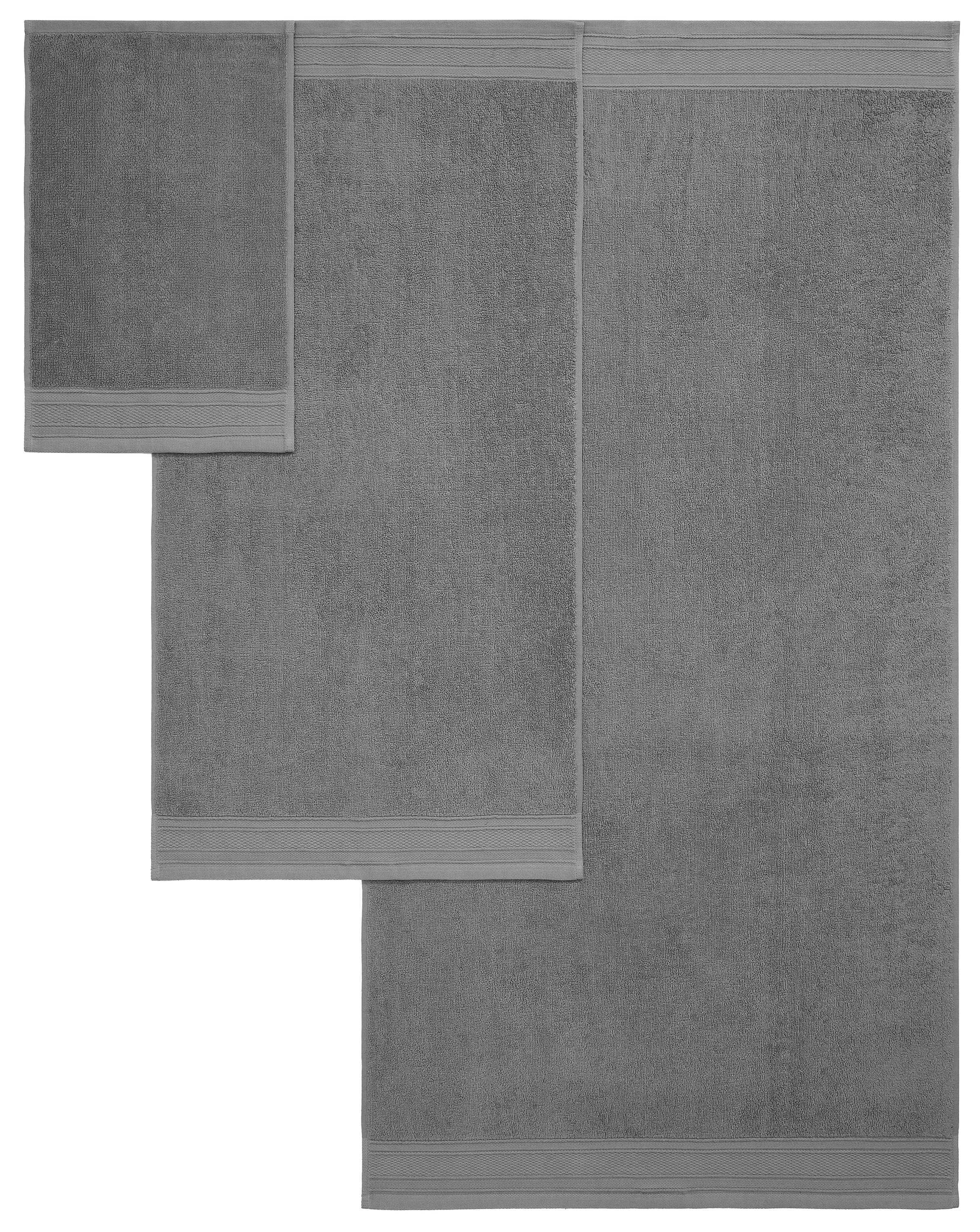 Bruno Banani Set de serviettes »Robby, Premium Handtücher, 500 gr/m², 100% Baumwolle« Set 5 cuis Frottee Duschtücher, Handtücher, Gästetücher, Set, 5-tlg, 5 Jahre Garantie