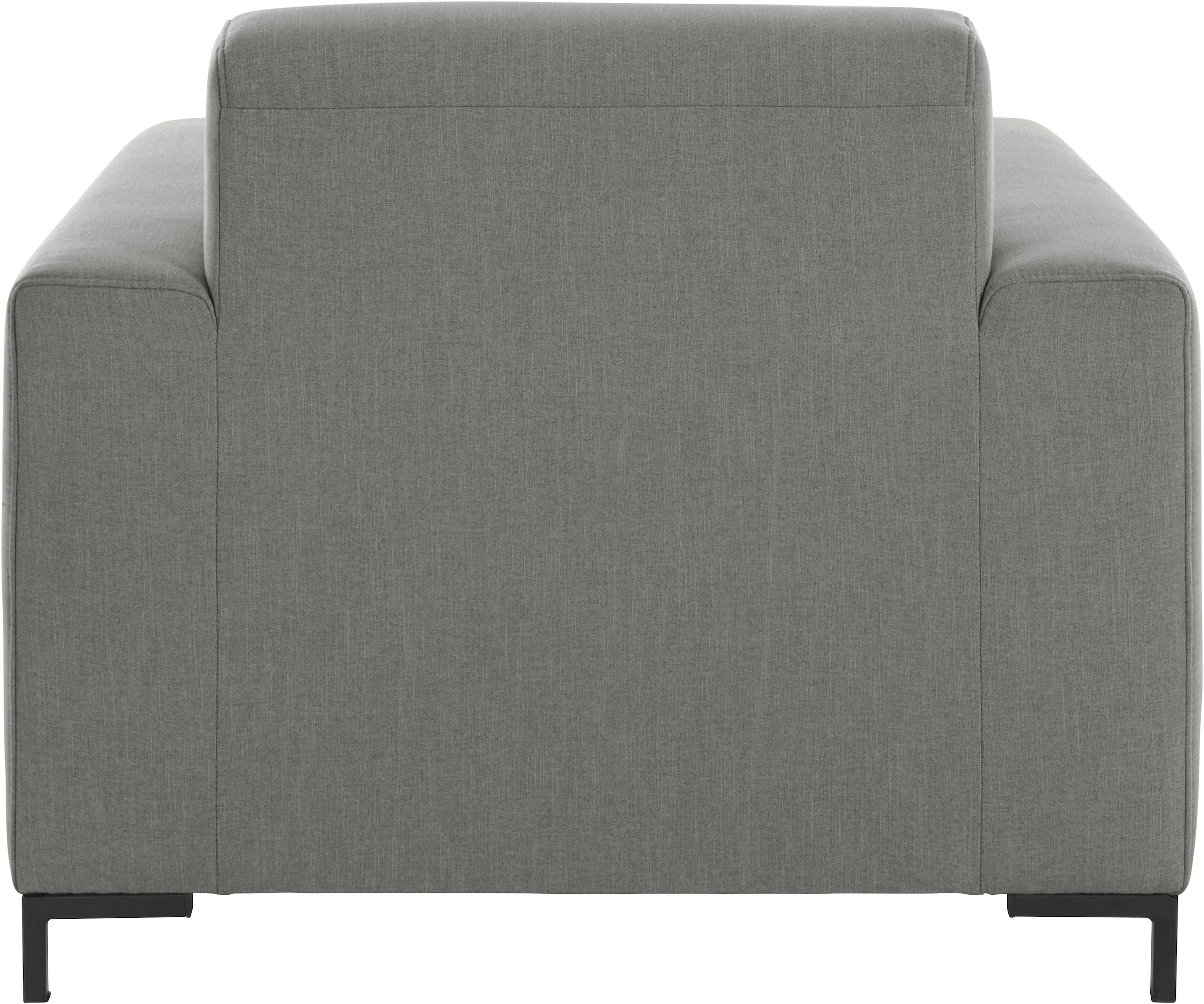 GOODproduct Sessel »Grazzo Loungesessel, moderne Sitzheftung, bequemer Einzelsessel« hochwertige Stoffe aus recyceltem Material, Steppung im Sitzbereich