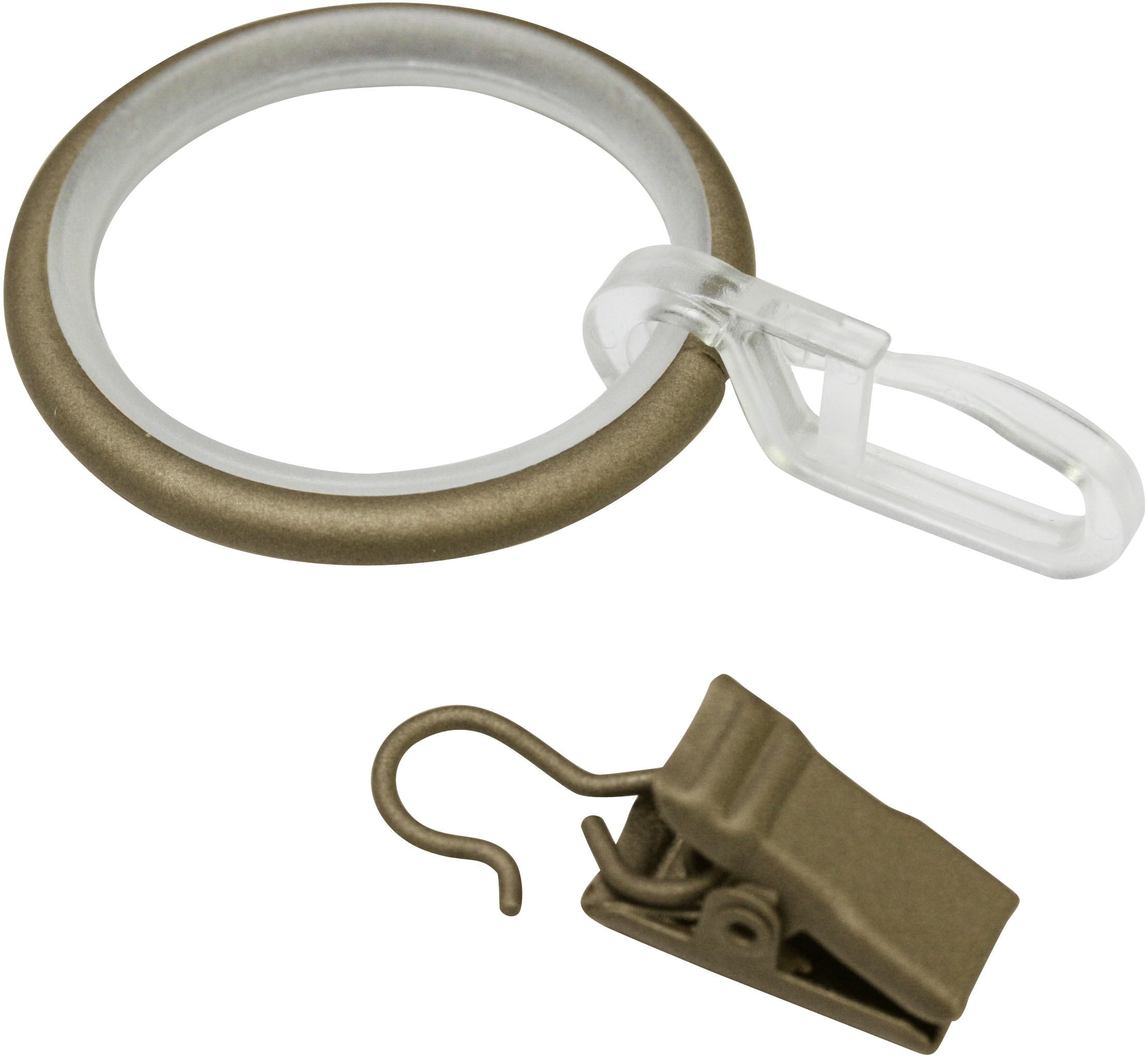 GARDINIA Gardinenring »Kira mit Gleiteinlage« Serie Gardinenstange Kira