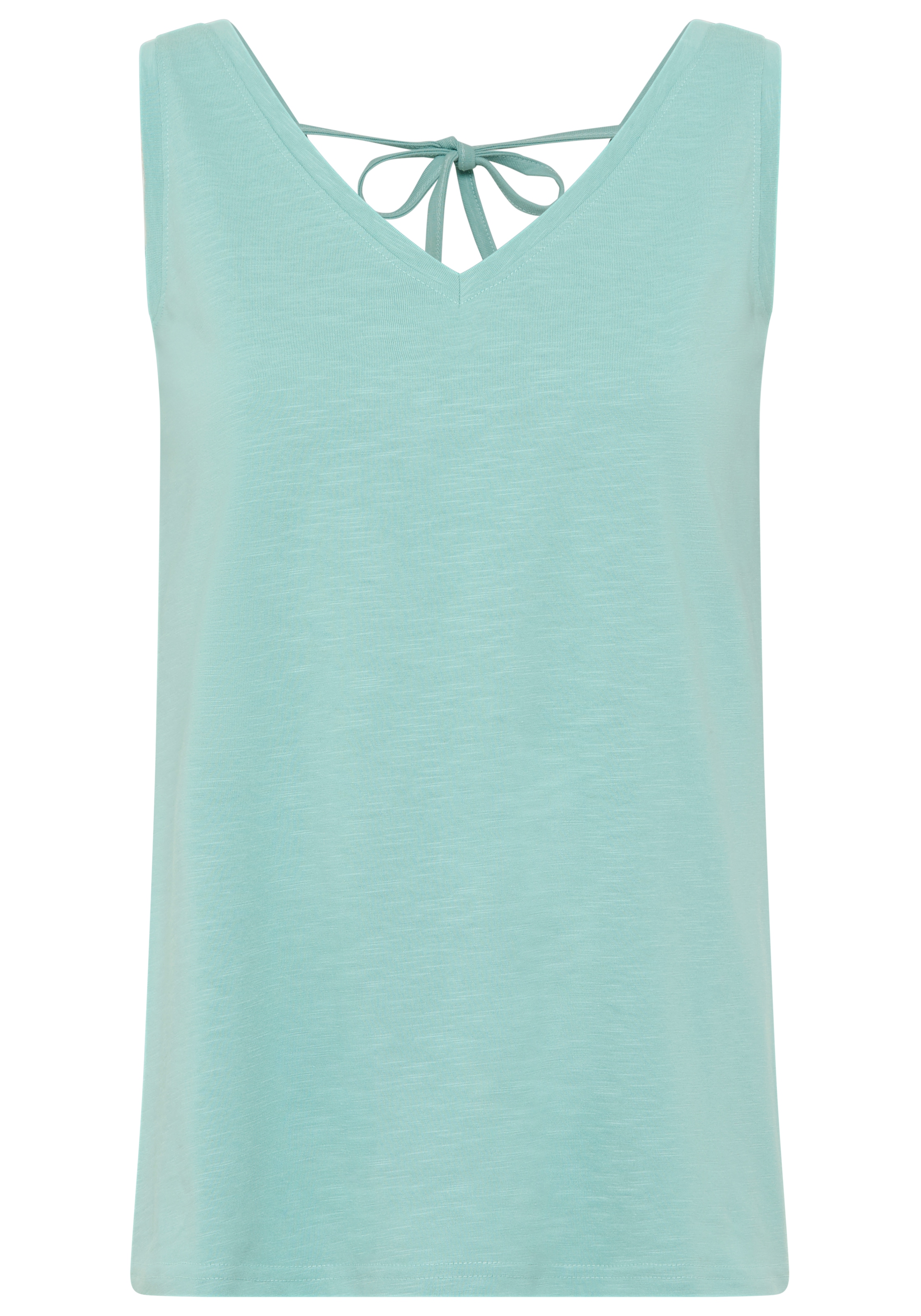 Flashlights Tanktop mit V-Ausschnitt vorne und hinten, hüftlange Schnittform, ärmellos