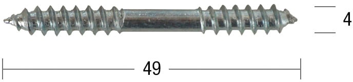 GARESA Connecteur de tige »Vollholzstangen (Stockschraube)« Stockschraube zum Verbinden von 2 Holzstangen von "Garesa"