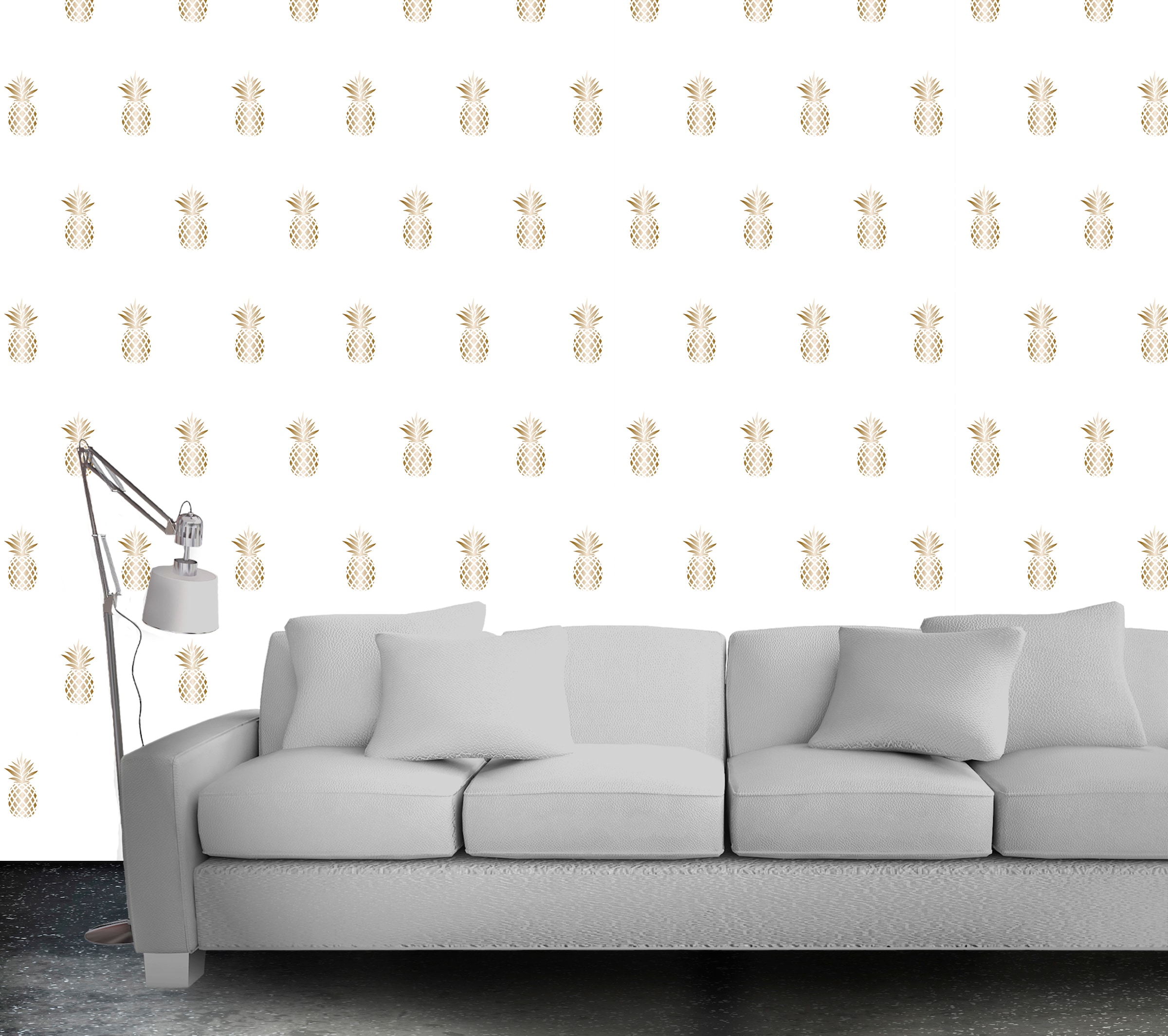 queence Vinyltapete »Ealea« Motiv | bedruckt | botanisch | geblümt | gemustert | natürlich glatt 90x250cm, selbstklebend, kinderleichte Anbringung, , Sticker