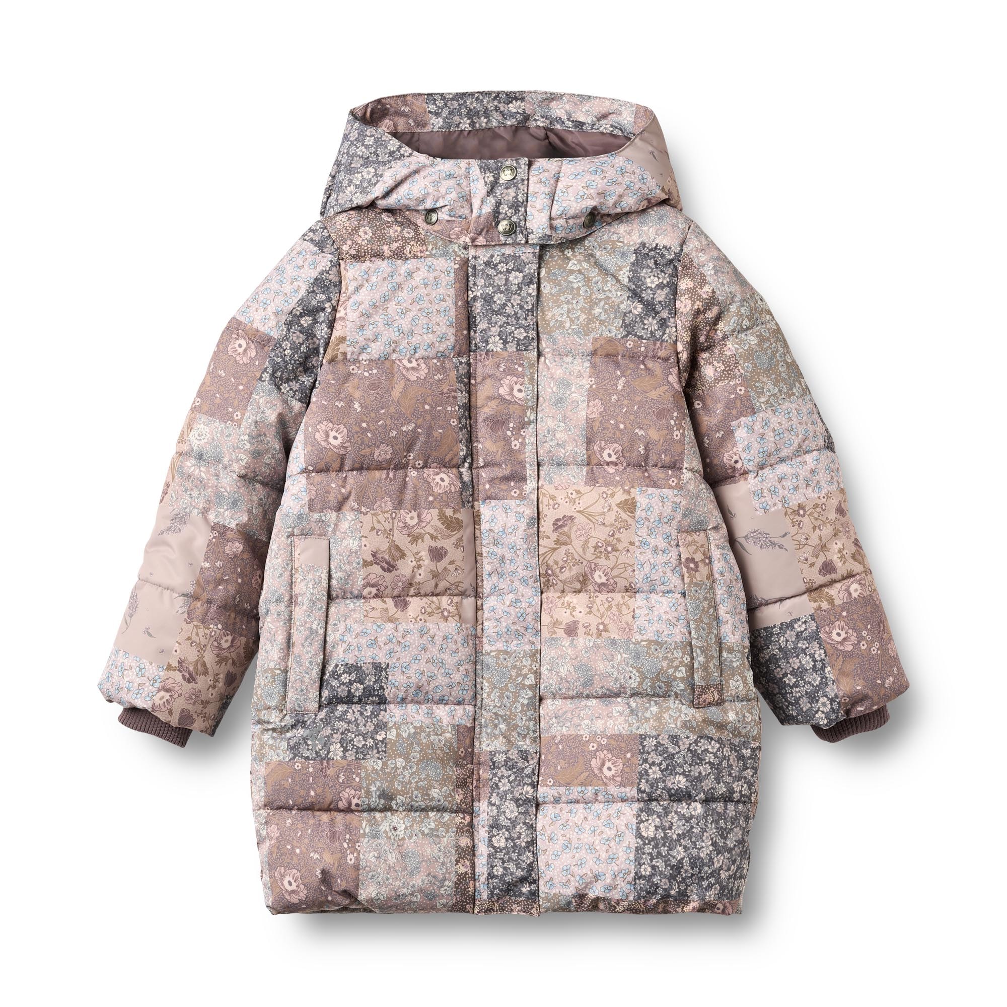WHEAT Steppjacke »Puffer Coat Yrsa« mit Kapuze Kunstfaser, wasserdicht, atmungsaktiv, Reflektor, abnehmbare Kapuze