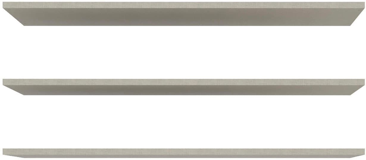 FORTE Tablette de rangement Ensemble, 3 cuis tlg. jeu de 3 tablettes, commande optionnelle, structure textile