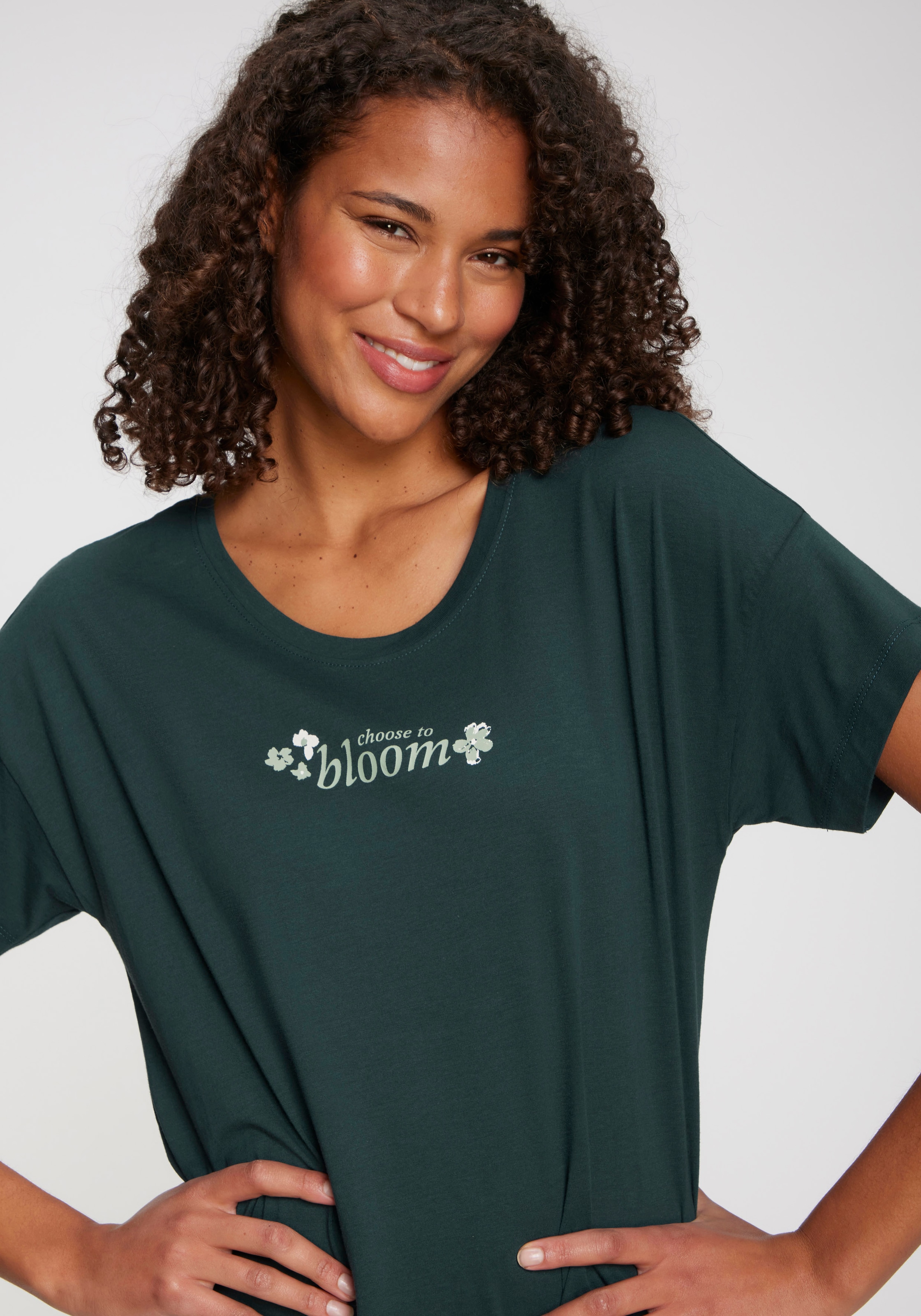 s.Oliver Nachthemd Mit kleinem Fromtprint