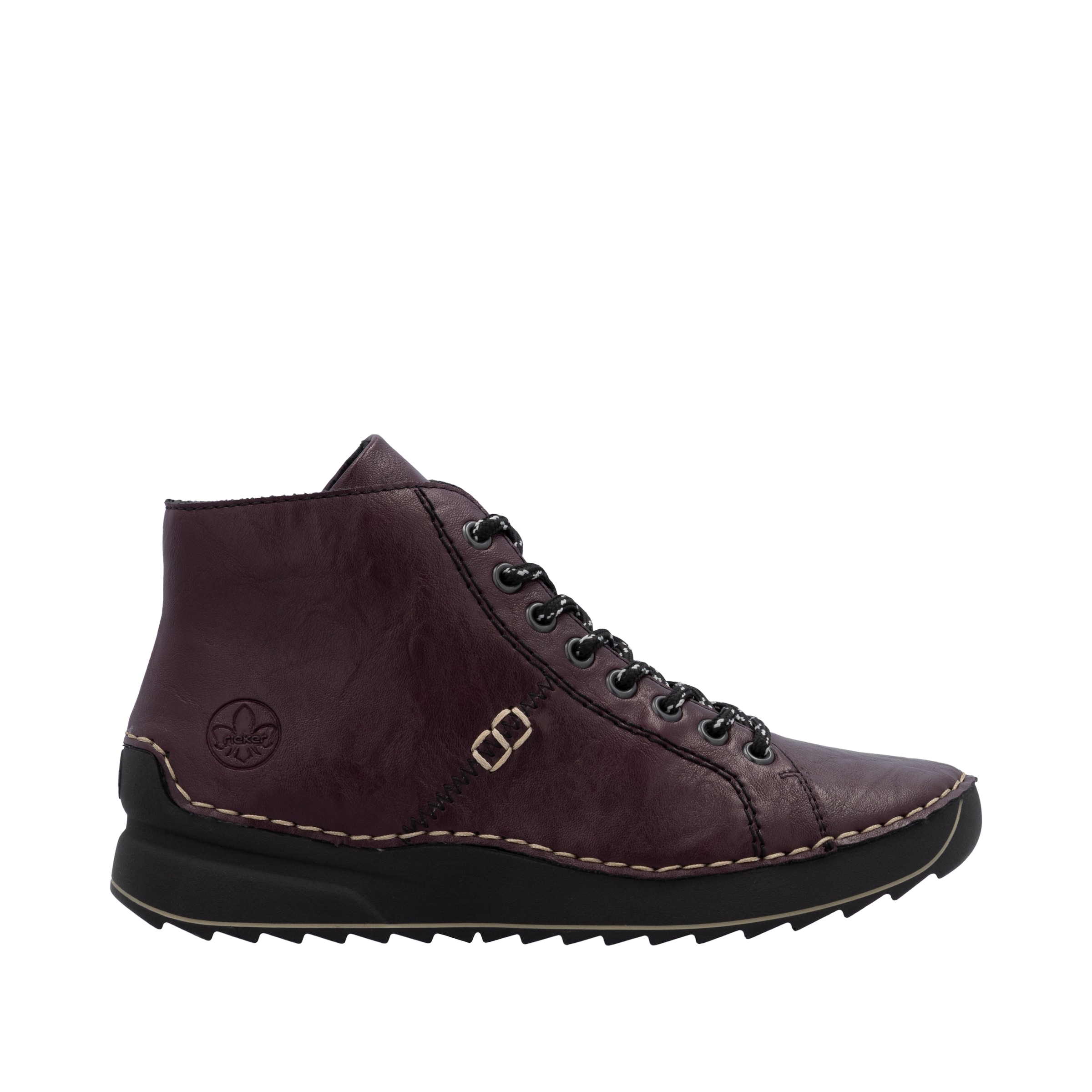 Rieker Schnürboots  Schnürstiefelette, High Top Sneaker, Plateauboots mit Profilsohle