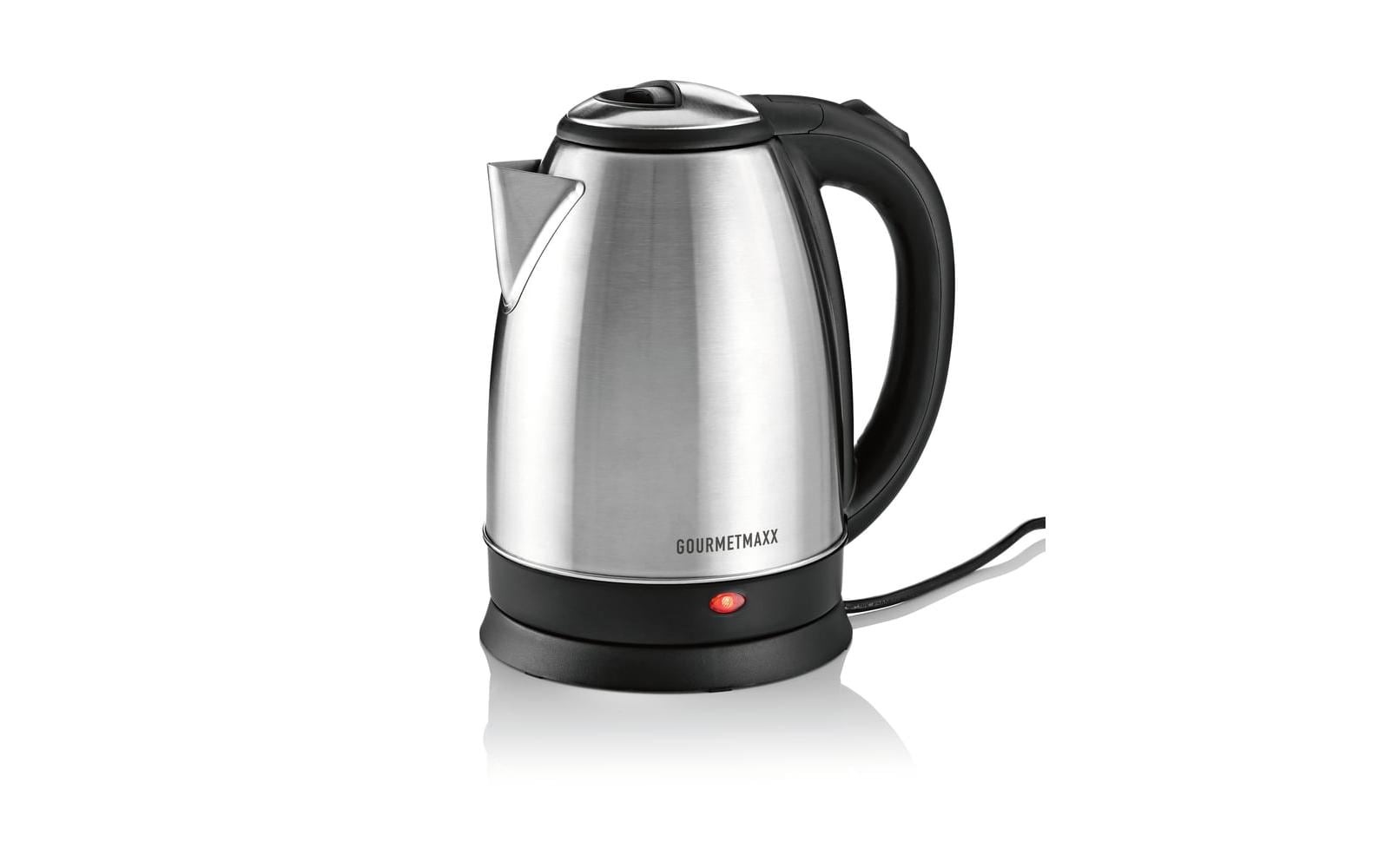 GOURMETmaxx Chauffe-eau »Wasserkocher 30388 1.8 l, Schwarz/Edelstahl«