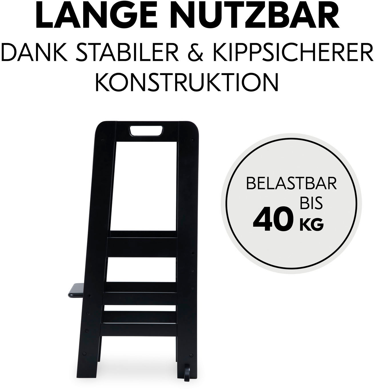 Hauck Assis-debout »Lernturm Learn N Explore, Black« ()