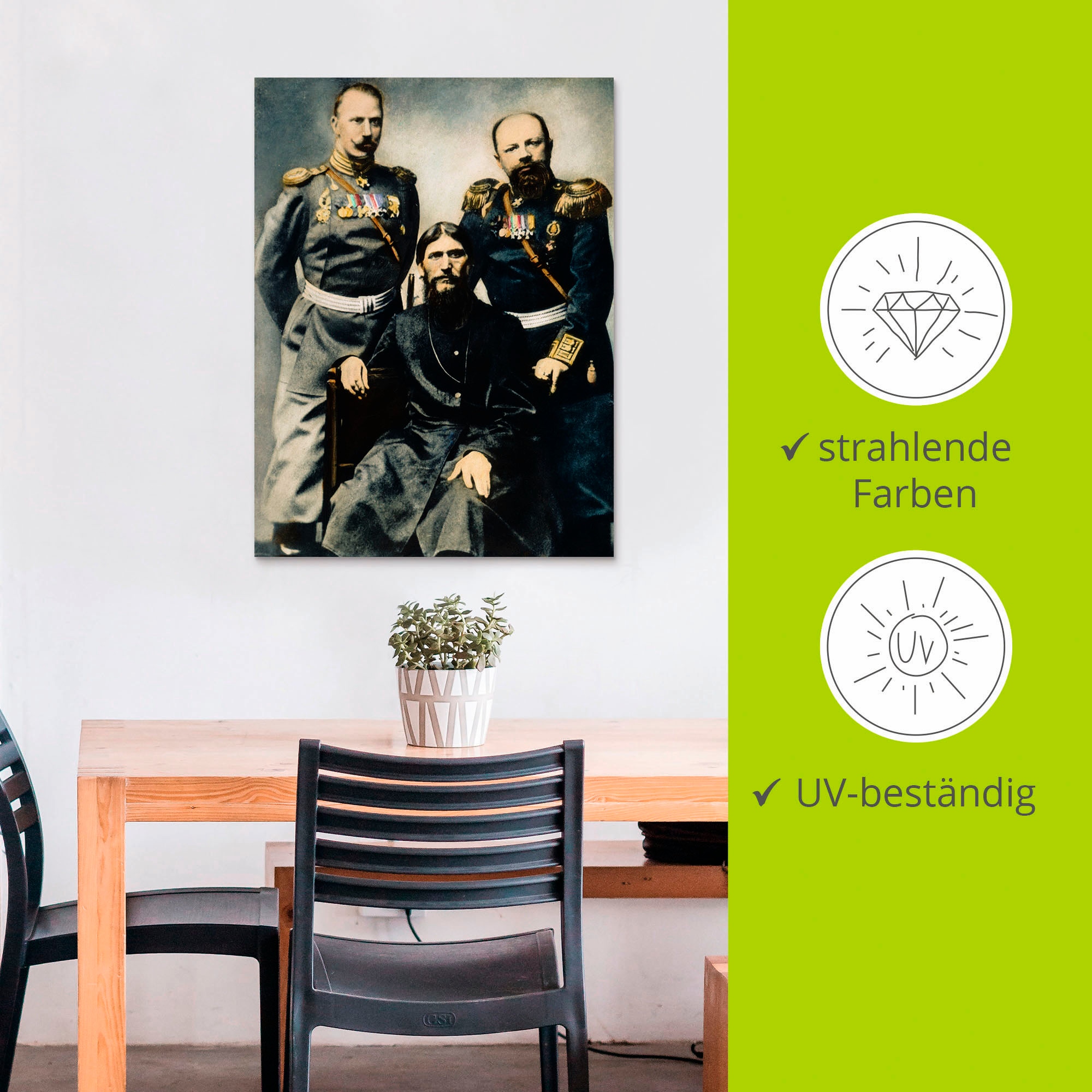 Artland Impression alu-dibond »Rasputin, Russischer Mönch« 1 cuis tlg. für Innen- und Aussenbereich geeignet, Outdoorbild