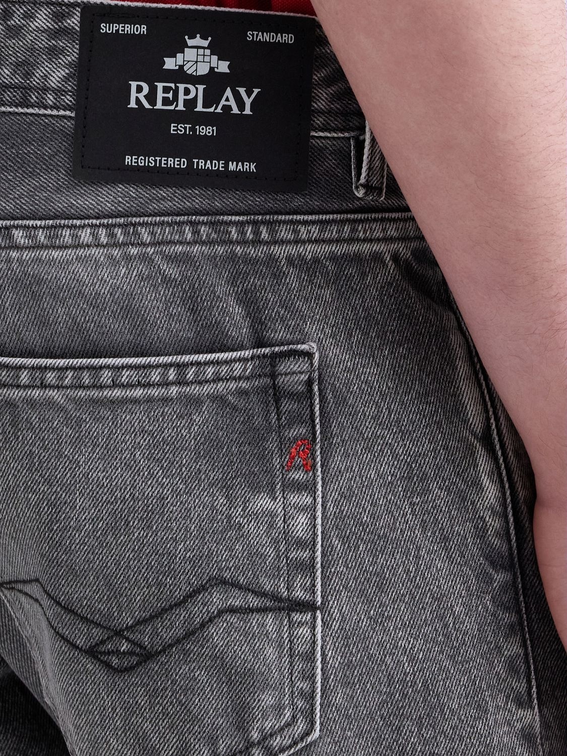 Replay Jeans droit »GROVER« en plusieurs lavages différents, avec stretch
