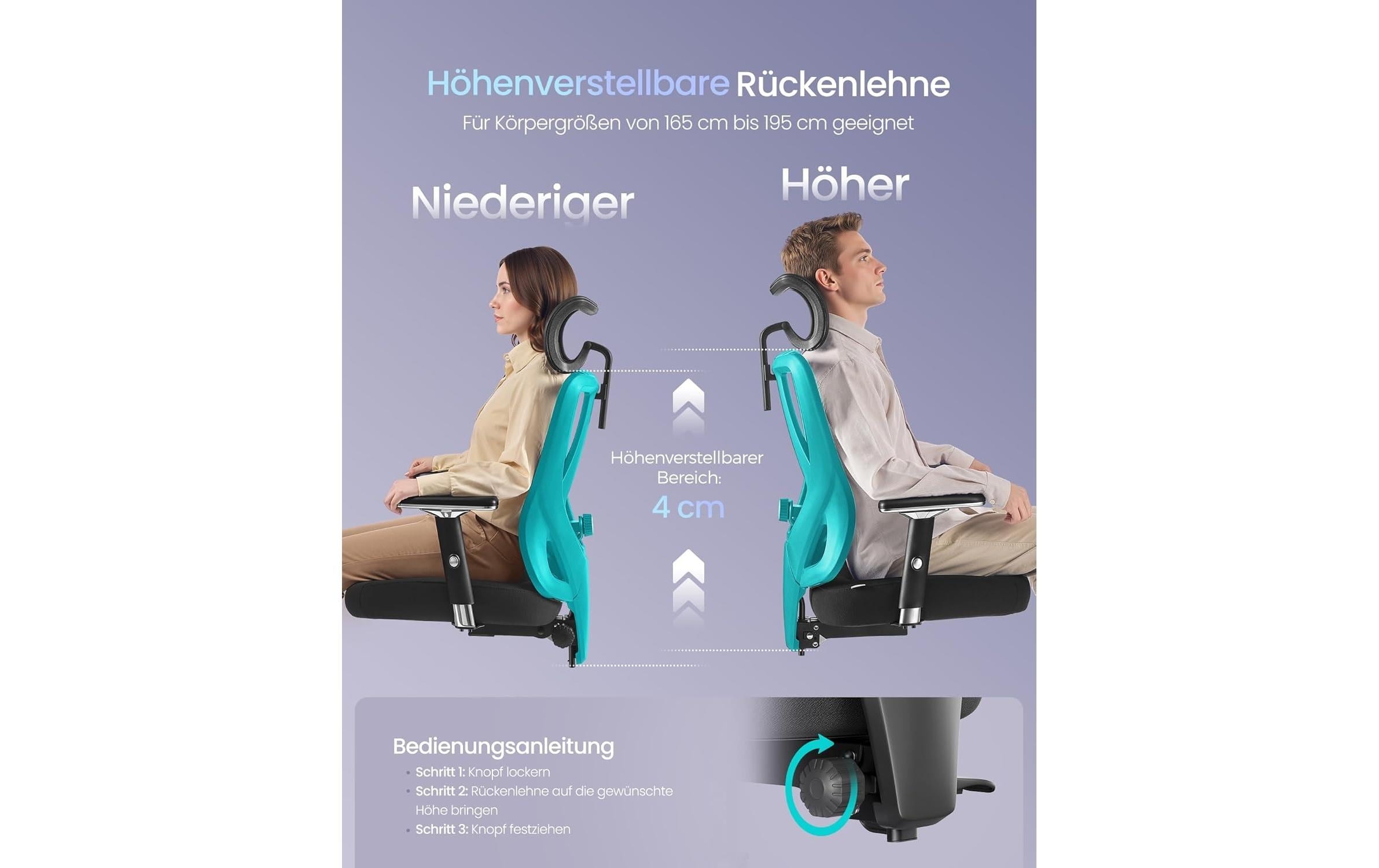 SONGMICS Chaise de bureau »mit Armlehnen« ()