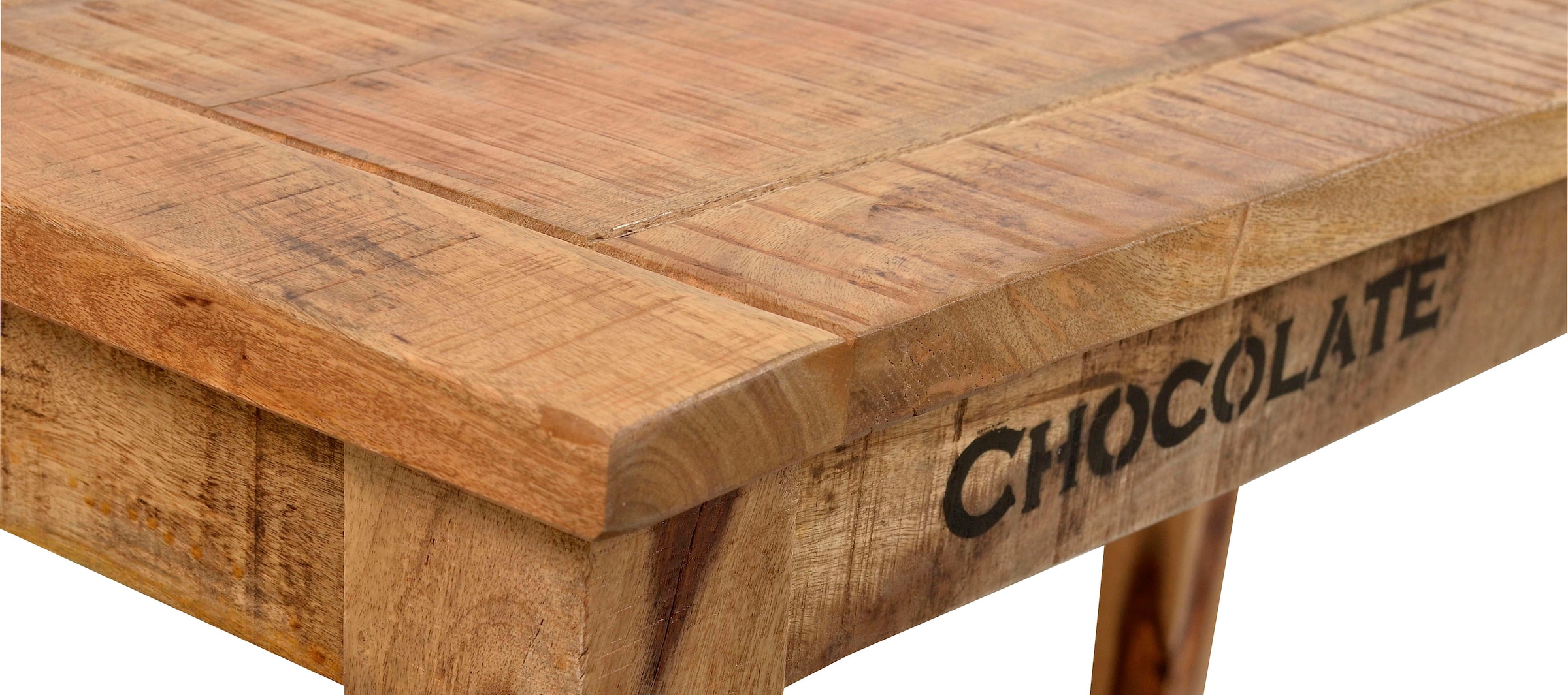 SIT Table de salle à manger »Saintes 140 x 70 cm aus Mangoholz im Vintage Used Look« table à manger massive en bois de manguier recyclé style vintage shabby chic