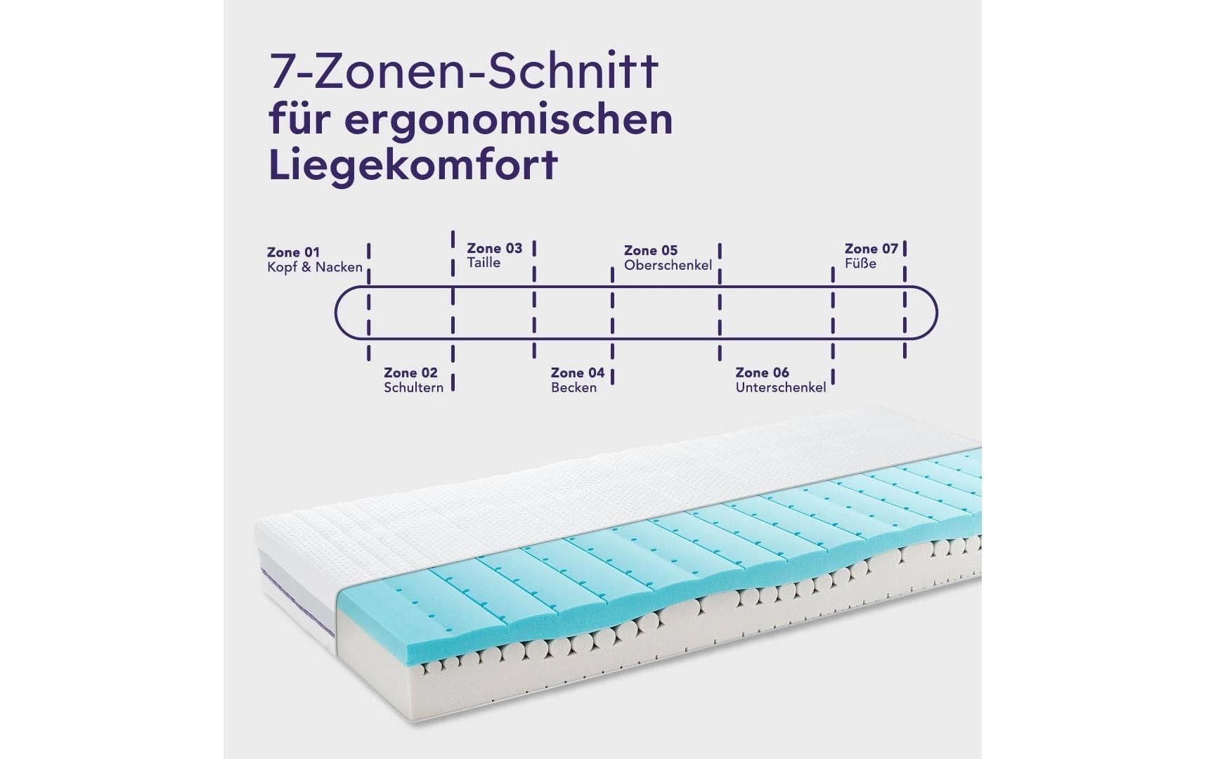 Träumeland Naturmatratze »Wien, Naturfaser« 20 cm hoch 1 Stk. tlg.