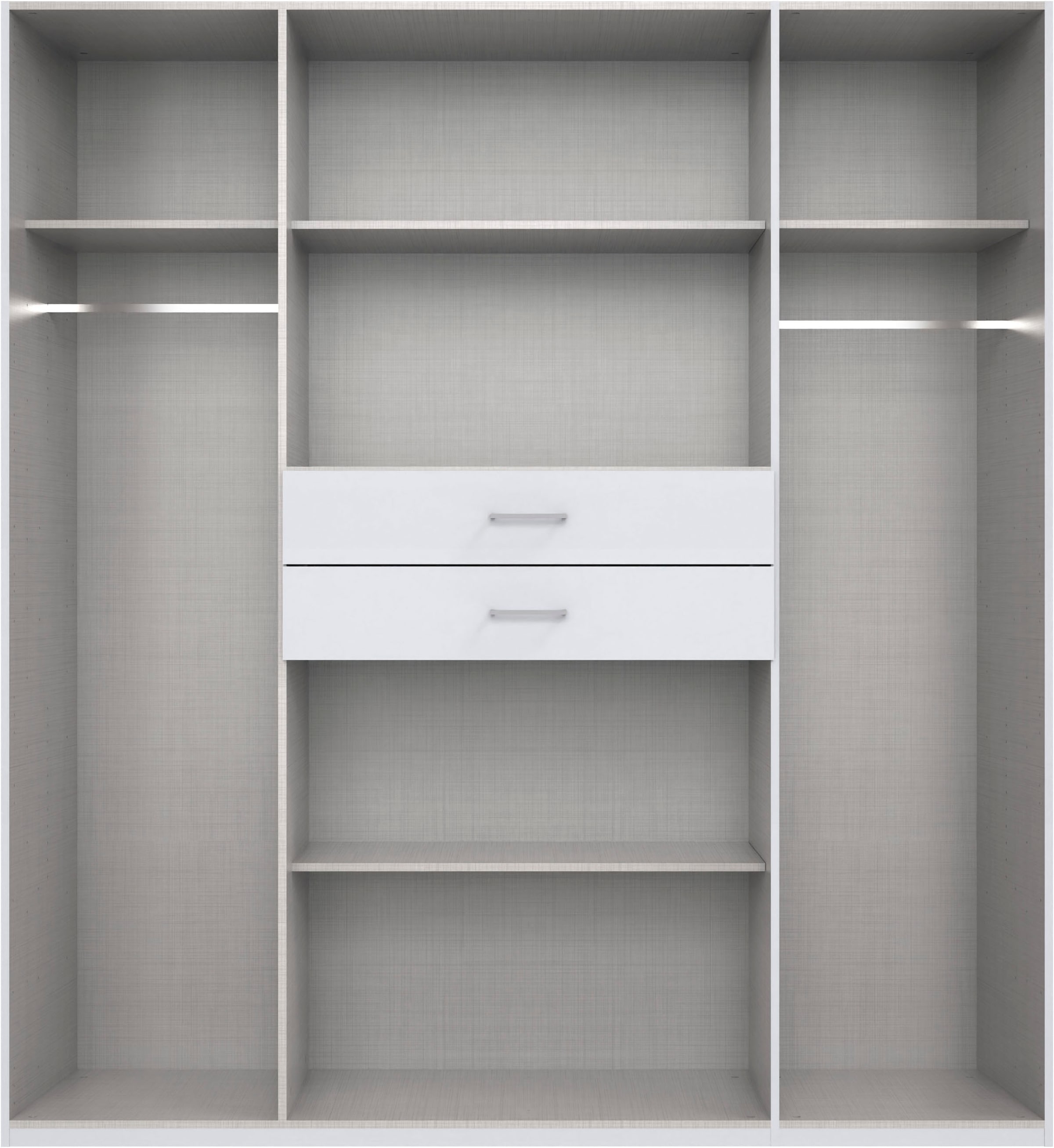 Wimex Kleiderschrank »Diver Drehtürenschrank mit Spiegel, 180, 225 o. 270cm breit« Bestseller Schlafzimmerschrank wahlweise 3 Innenausstattungen