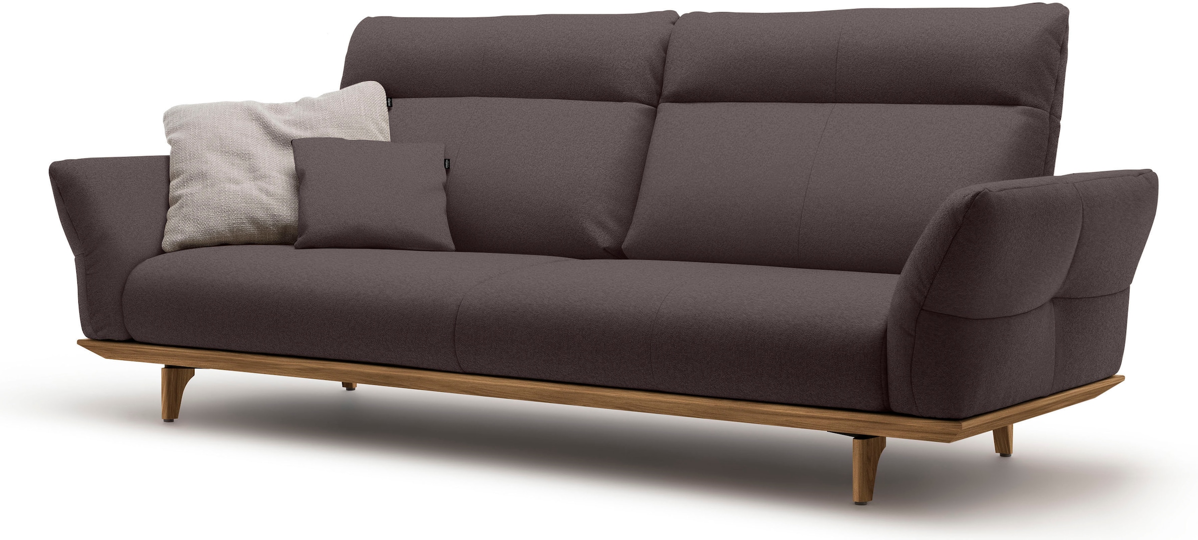 Creation BY ROLF BENZ 3,5-places »CR.460 Designsofa, erstklassiger Sitzkomfort, verstellb. Rückenlehne« Socle et pieds en noyer, largeur 228 cm