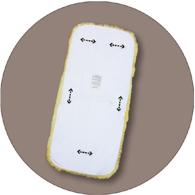 Heitmann Felle Babylammfell »Einlage - echtes Lammfell« ideal für Soft-Tragtaschen, Kinderwagen, Buggy, Kinderbett, waschbar