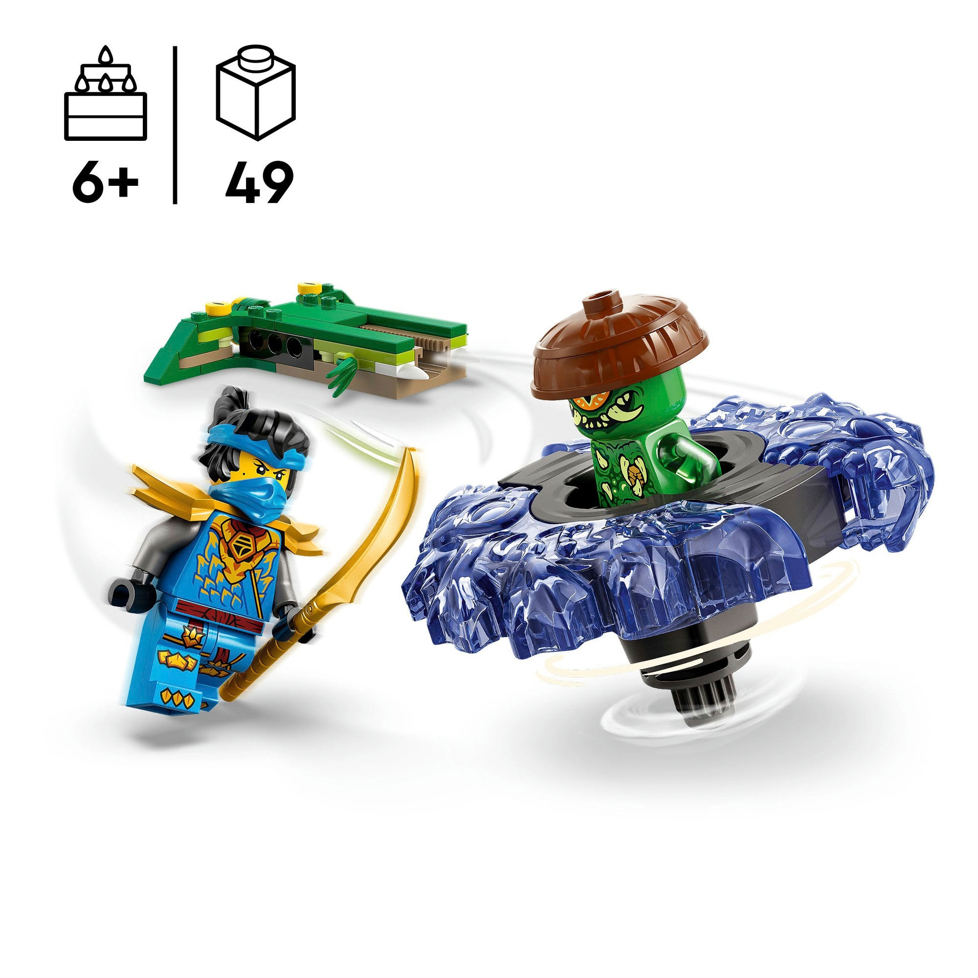 LEGO® Pions de construction »Nya vs. Mutationsmonster-Spinner (71849), LEGO Ninjago«