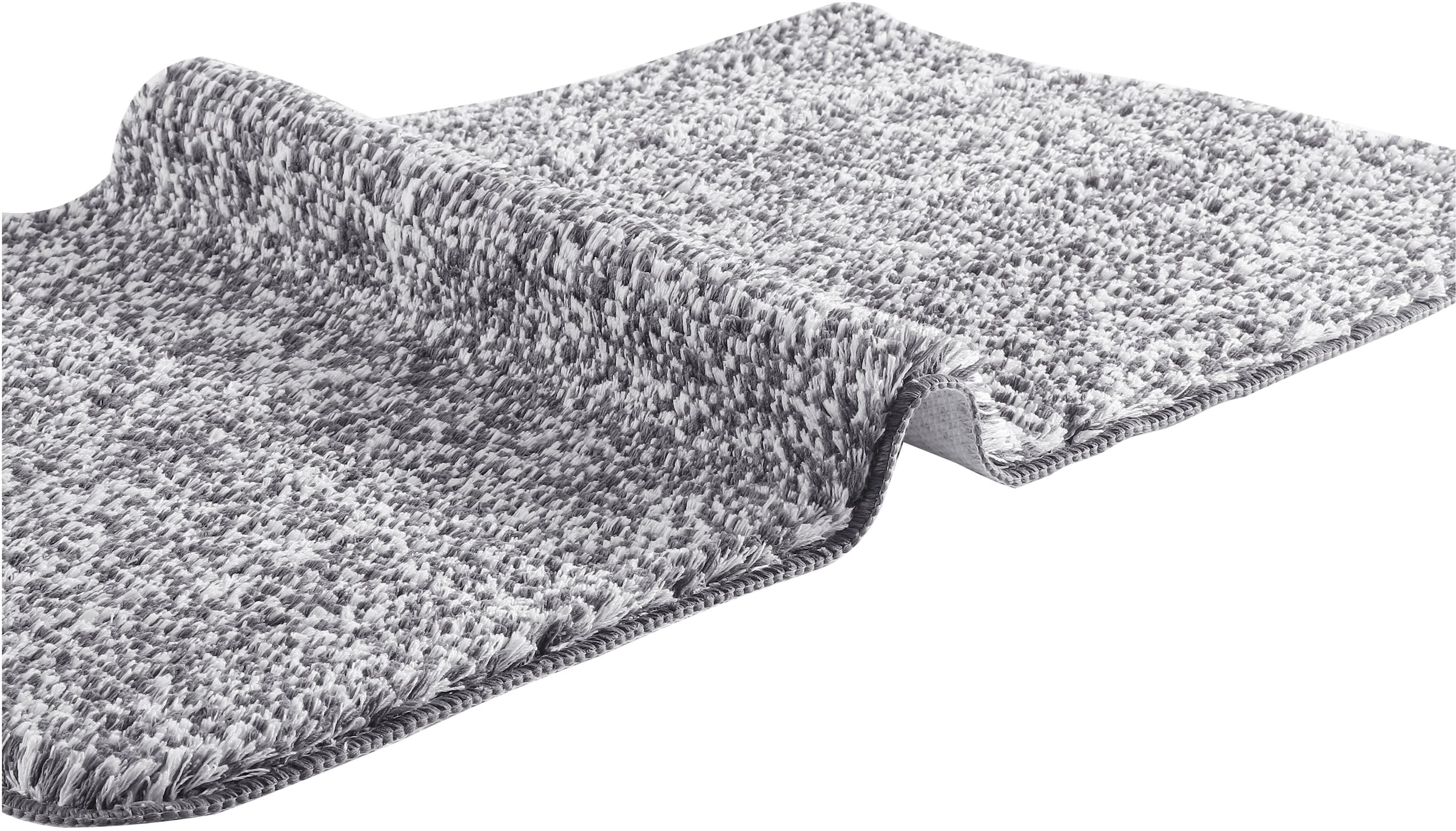 my home Tapis de bain »Vanessa meliert, Badvorleger, Badezimmer Teppich, Duschvorleger« Höhe 20 mm Badteppich, weiche Haptik, unifarben