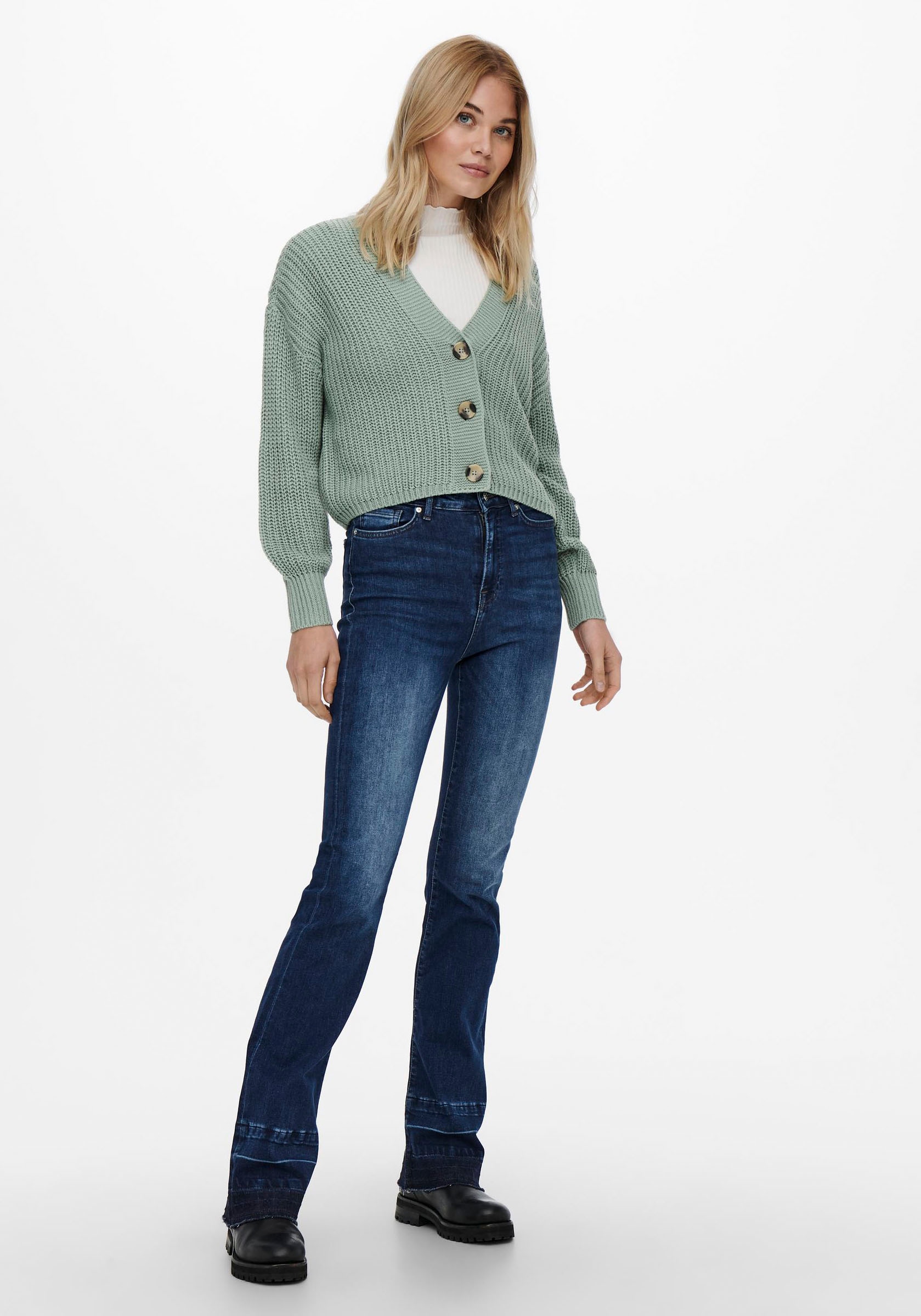 ONLY Strickjacke »ONLCAROL NICE L/S CARDIGAN KNT NOOS« Kunstfaser, regular fit