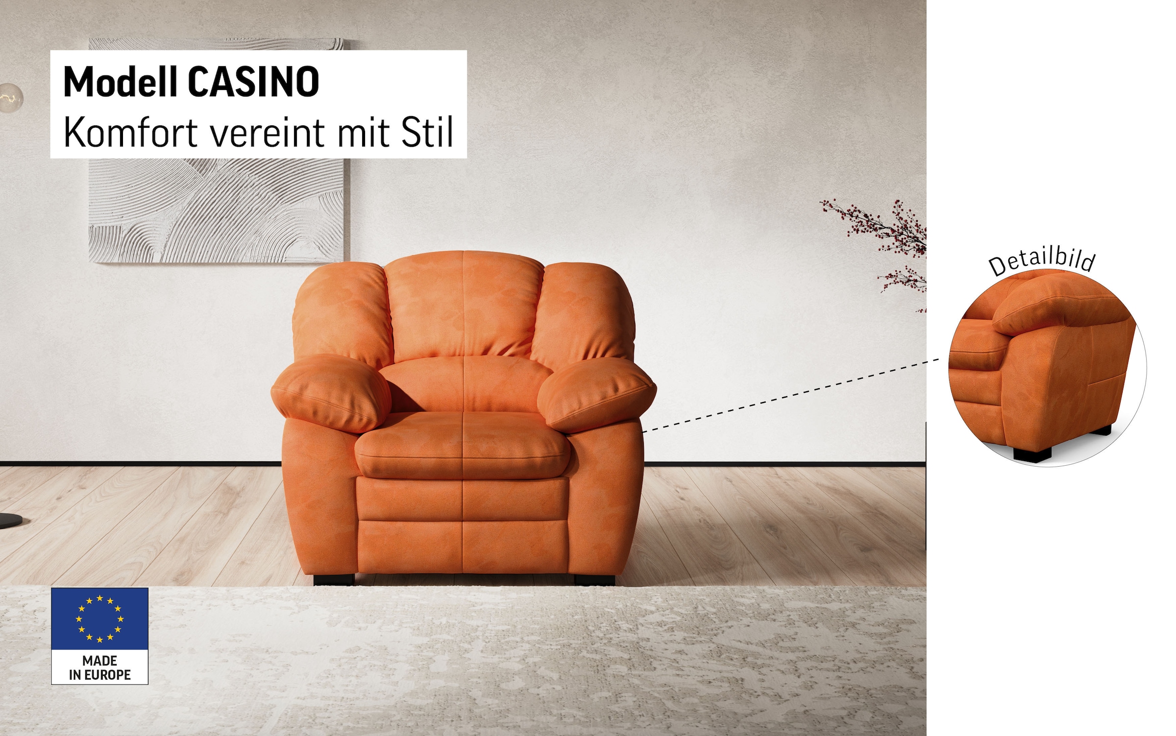 COTTA Fauteuil »Casino« Polstergarnitur, auch als Set erhältlich