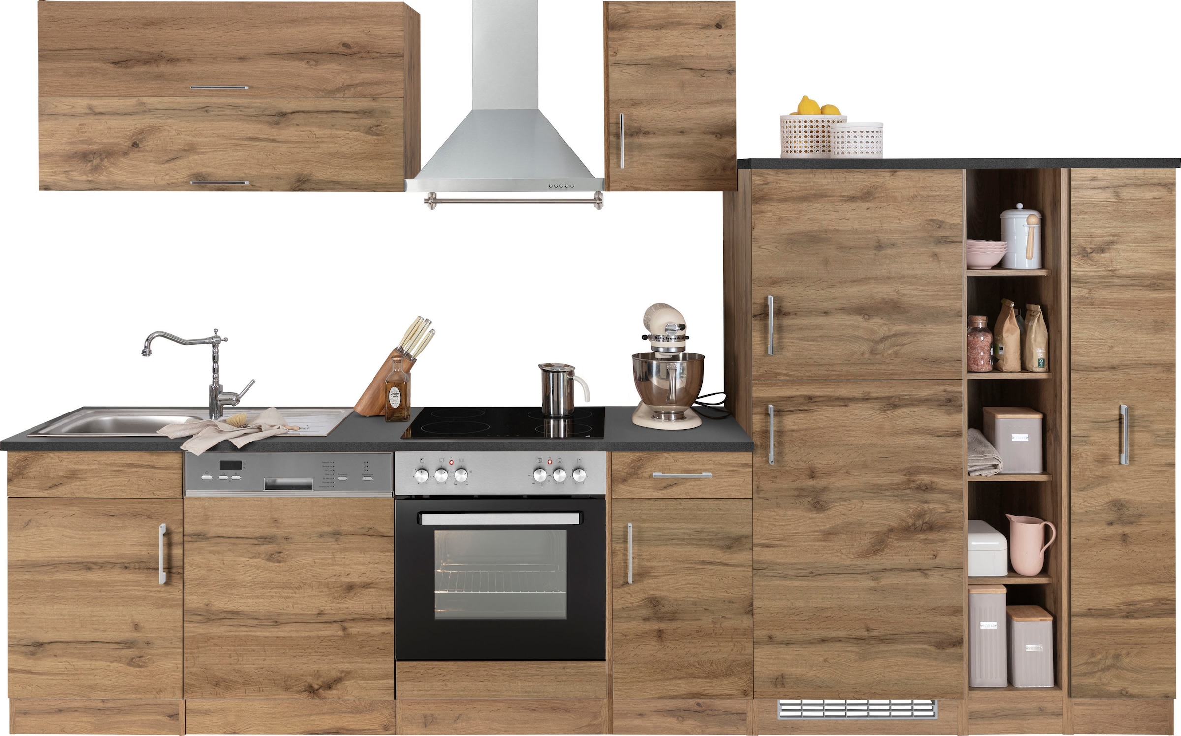 KOCHSTATION Küchenzeile »KS-Colmar« ohne E-Geräte, Breite 330 cm