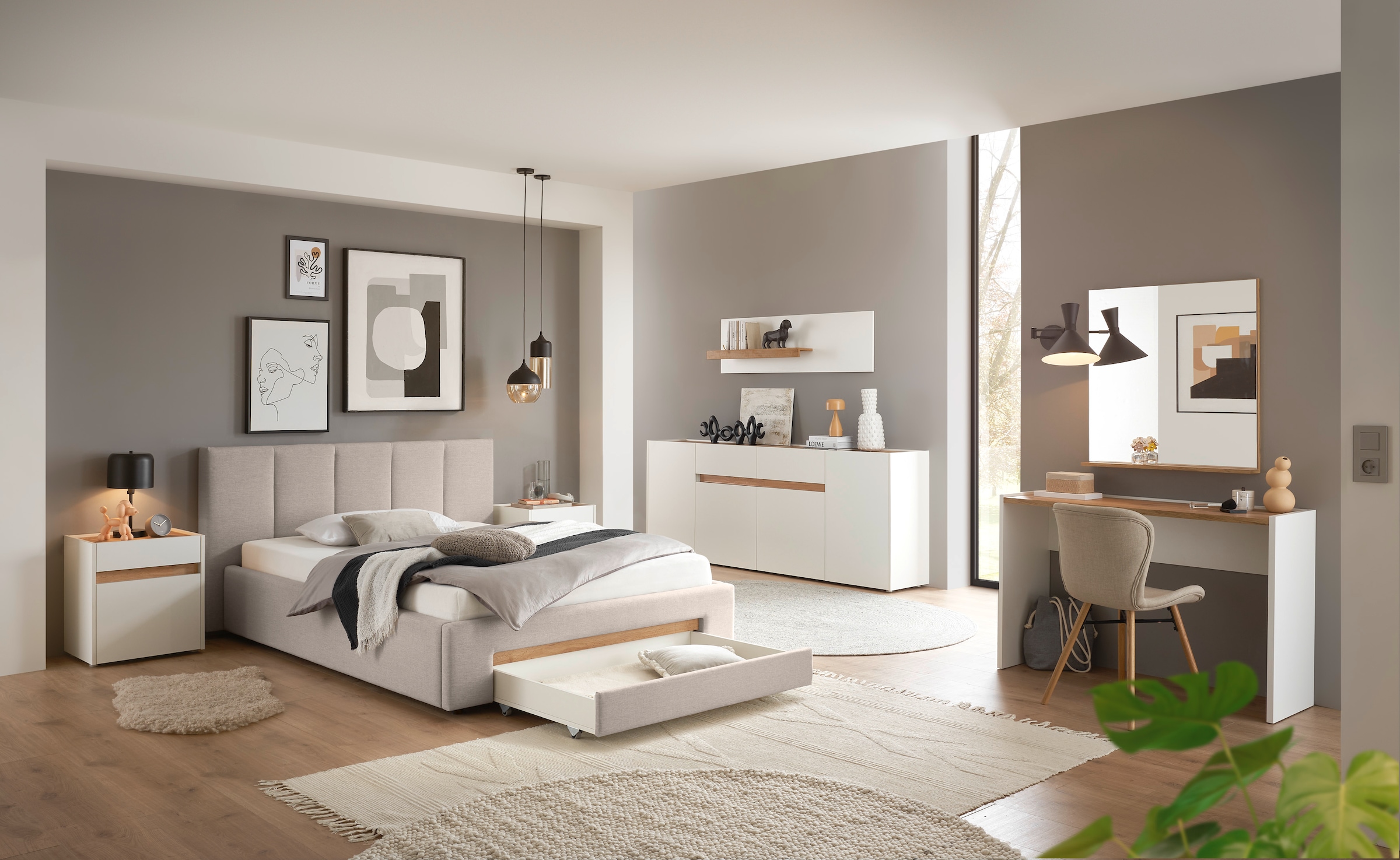 INOSIGN Table de nuit »CiTY/GiRON, Nachttisch, Nachtschrank, Bestellschrank, Nachtkonsole« in zwei Farben erhältlich, Stauraumfach und Schublade