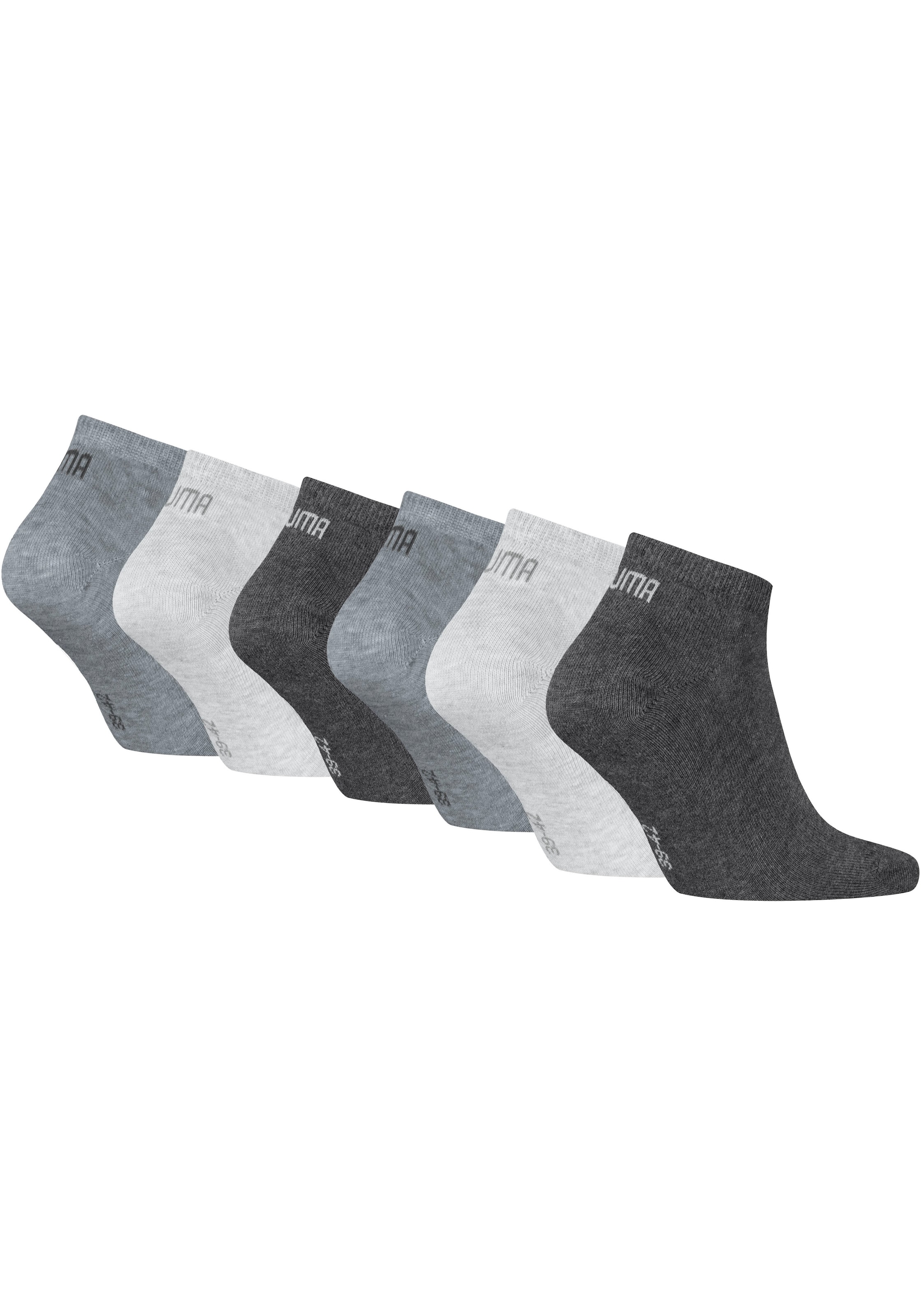 PUMA Chaussettes de baskets »PU Sneaker Socks 6-pack« Packung, 6 Couple tlg. mit modischen PUMA-Branding