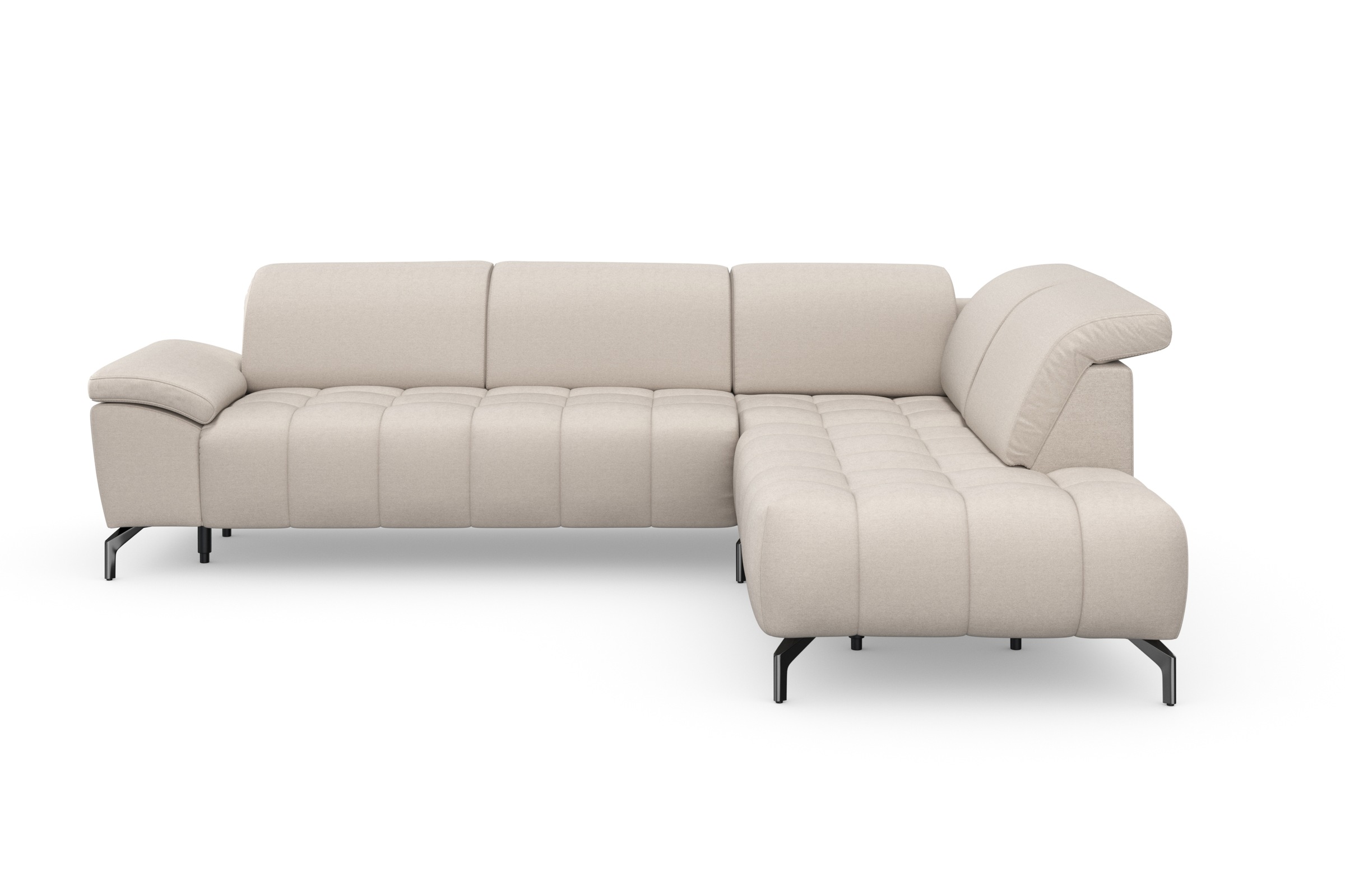 sit&more Ecksofa »Cool L-Form« wahlweise mit Kopfteilverstellung und Vorziehsitz motorisch