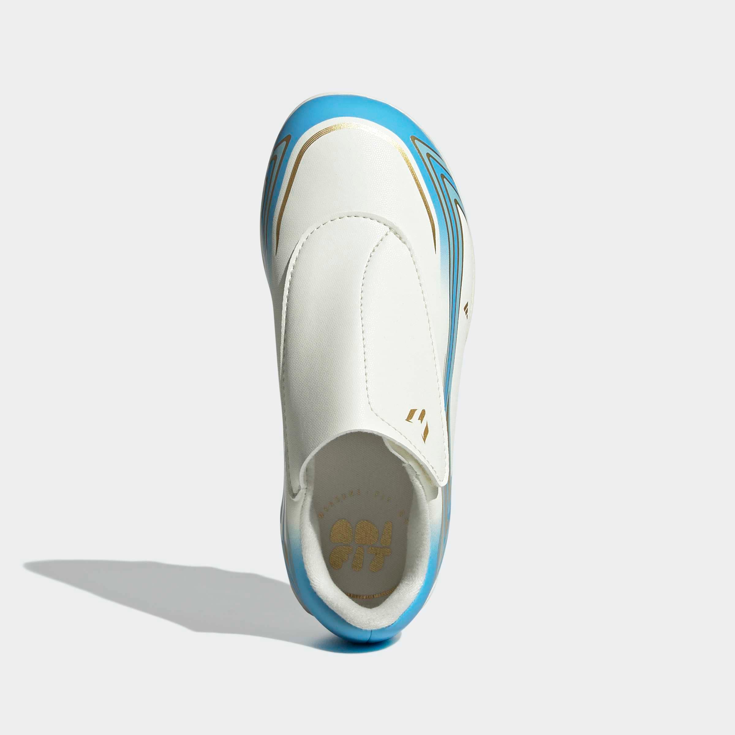 adidas Performance Fussballschuh »F50 MESSI CLUB KIDS , KLETTVERSCHLUSS, FESTE BÖDEN/GEMISCHTE BÖDEN«  für viele verschiedene Böden geeignet, für Jugendliche & Kinder
