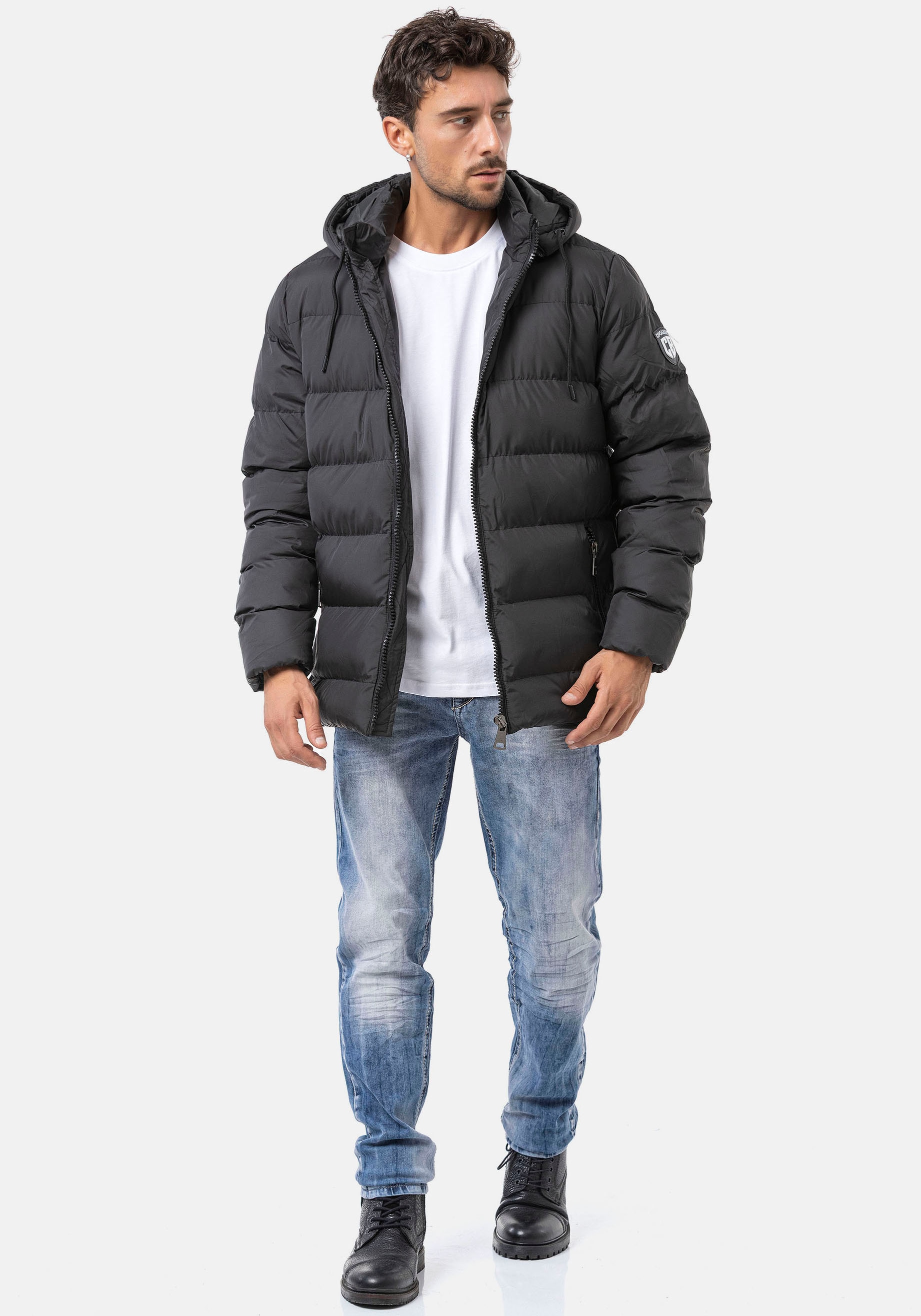 Cipo & Baxx Veste matelassée mit Kapuze