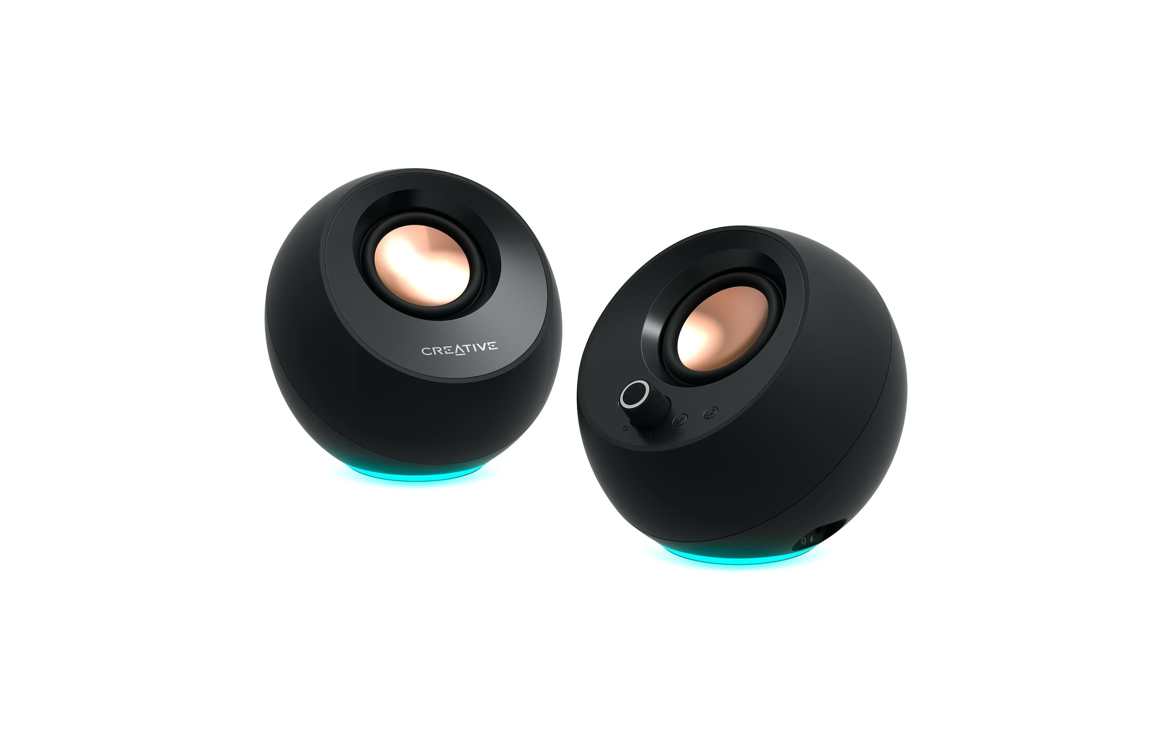Creative Haut-parleurs pour PC »Pebble Pro, 2.0, Bluetooth 5.3, USB Audio, RGB« ( ) entrée AUX 3,5 mm