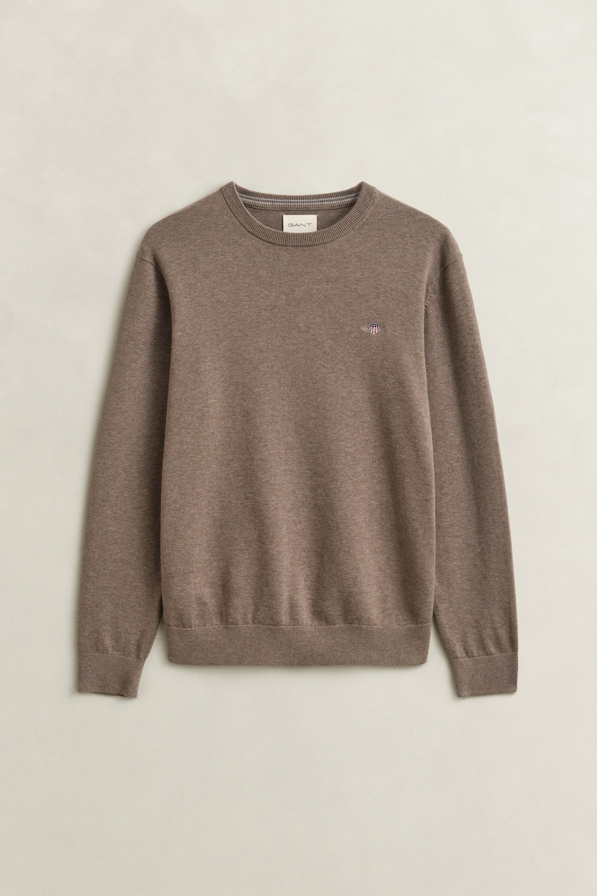 Gant Pull à col rond »CLASSIC COTTON« Coupe régulière avec col rond