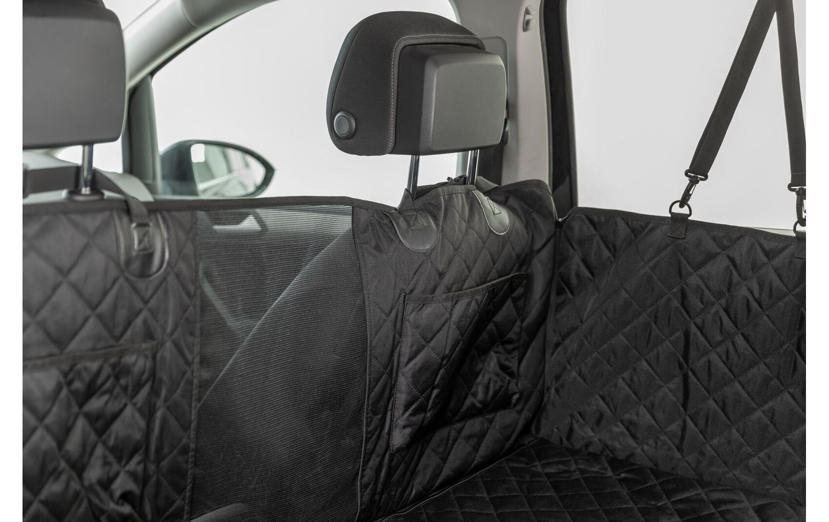 TRIXIE Couverture de voiture pour animaux »1,64 x 1,61 m« Stabile Auto-Schondecke für den Rücksitz