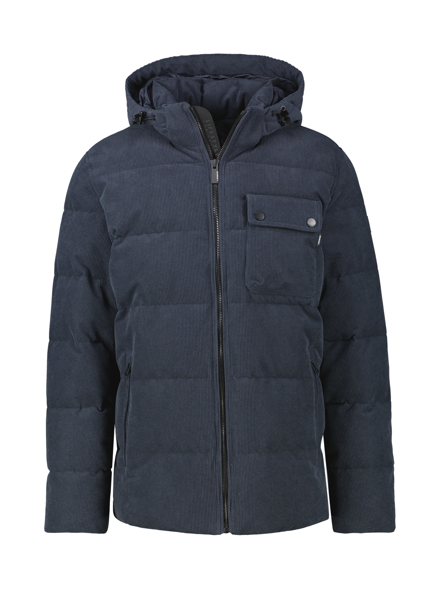 LERROS Veste d'hiver »Herren Steppjacke in funktionaler Cord-Optik« mit Kapuze