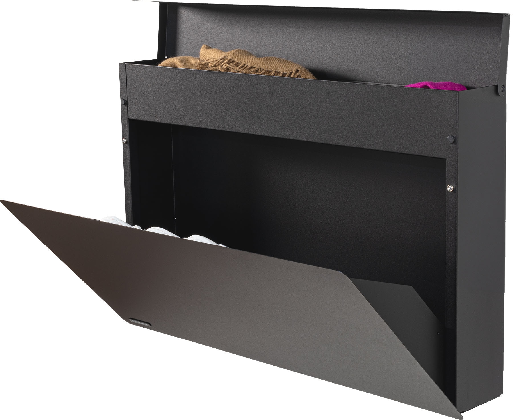 Spinder Design Armoire à chaussures »LUIGI« armoire à chaussures en acier avec compartiment