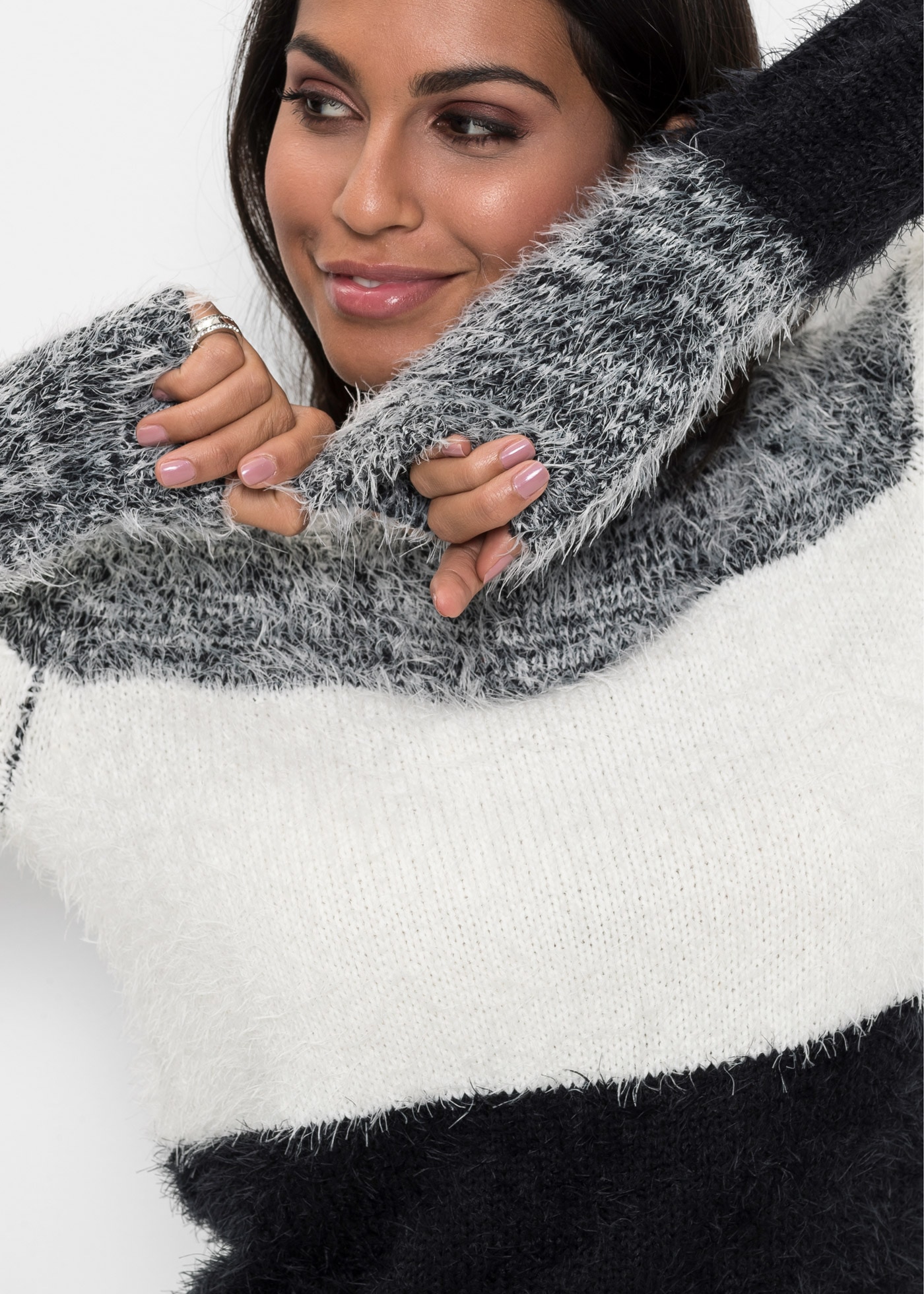 bonprix Strickpullover »Grobstrick-Pullover« Grobstrick-Pullover