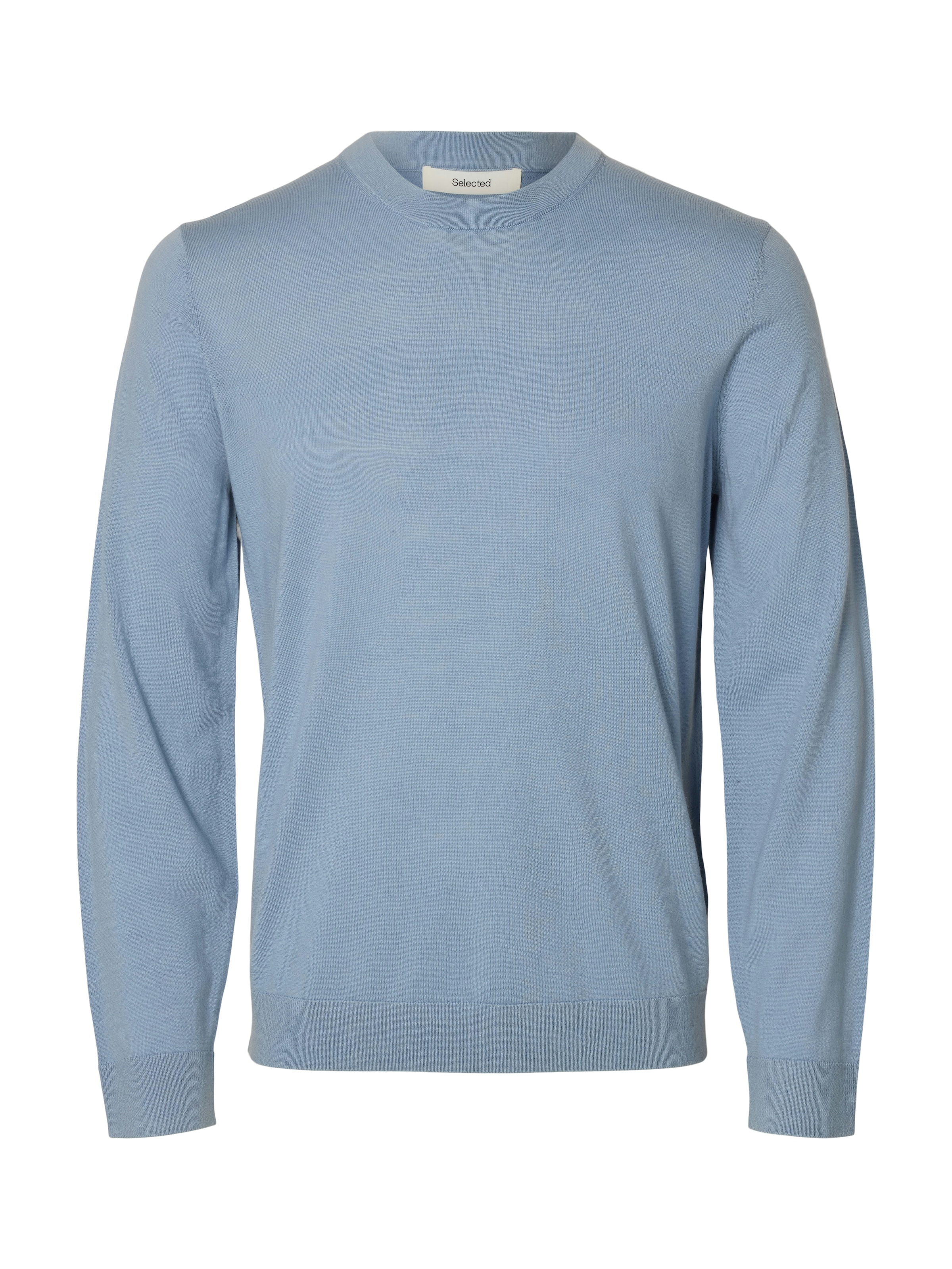 SELECTED Pull en tricot »SLHTRAY LS KNIT MERINO CREW NECK NOOS« Wolle, regular fit