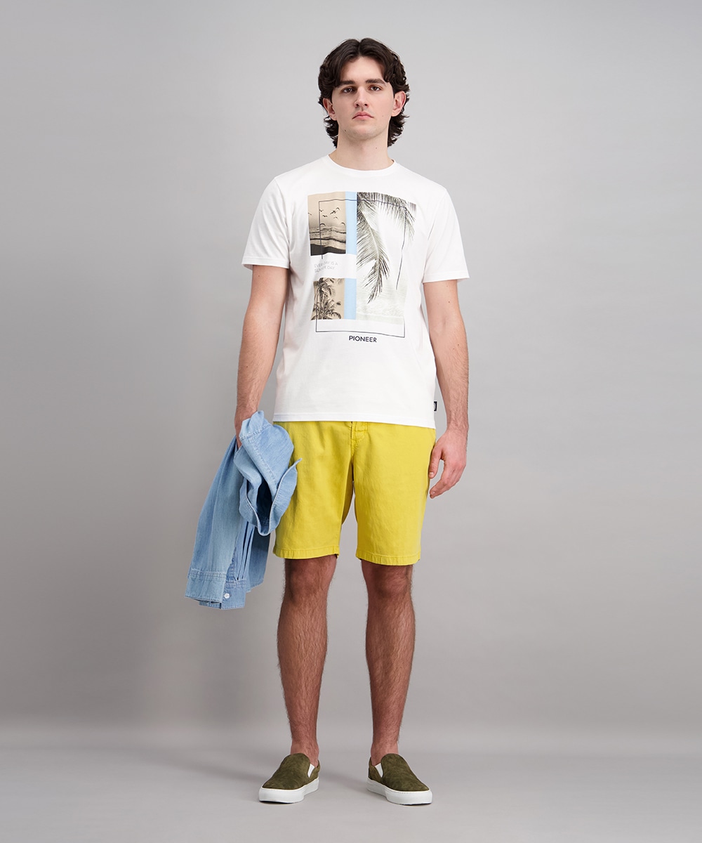 Pioneer Authentic Jeans T-Shirt »RH T-Shirt front Print« mit Print