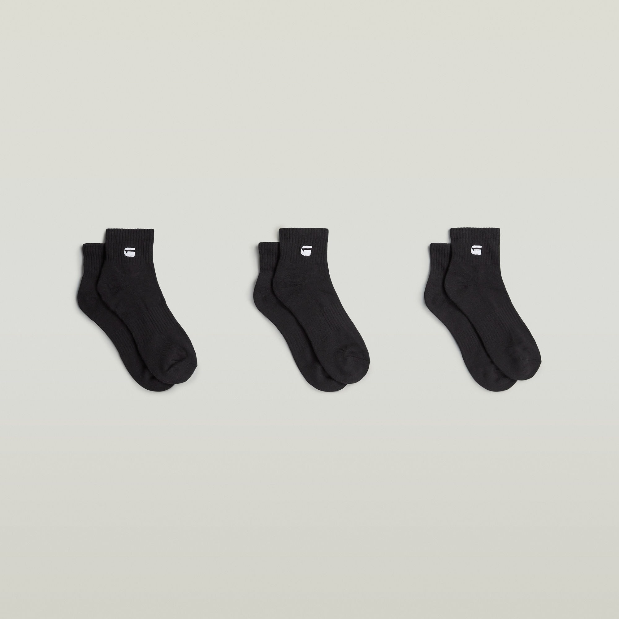 G-STAR Chaussettes courtes »WICK, 3 PACK ANKLE SPORTS SOCKS« Paquet, 3 Couple tlg. avec broderie du logo