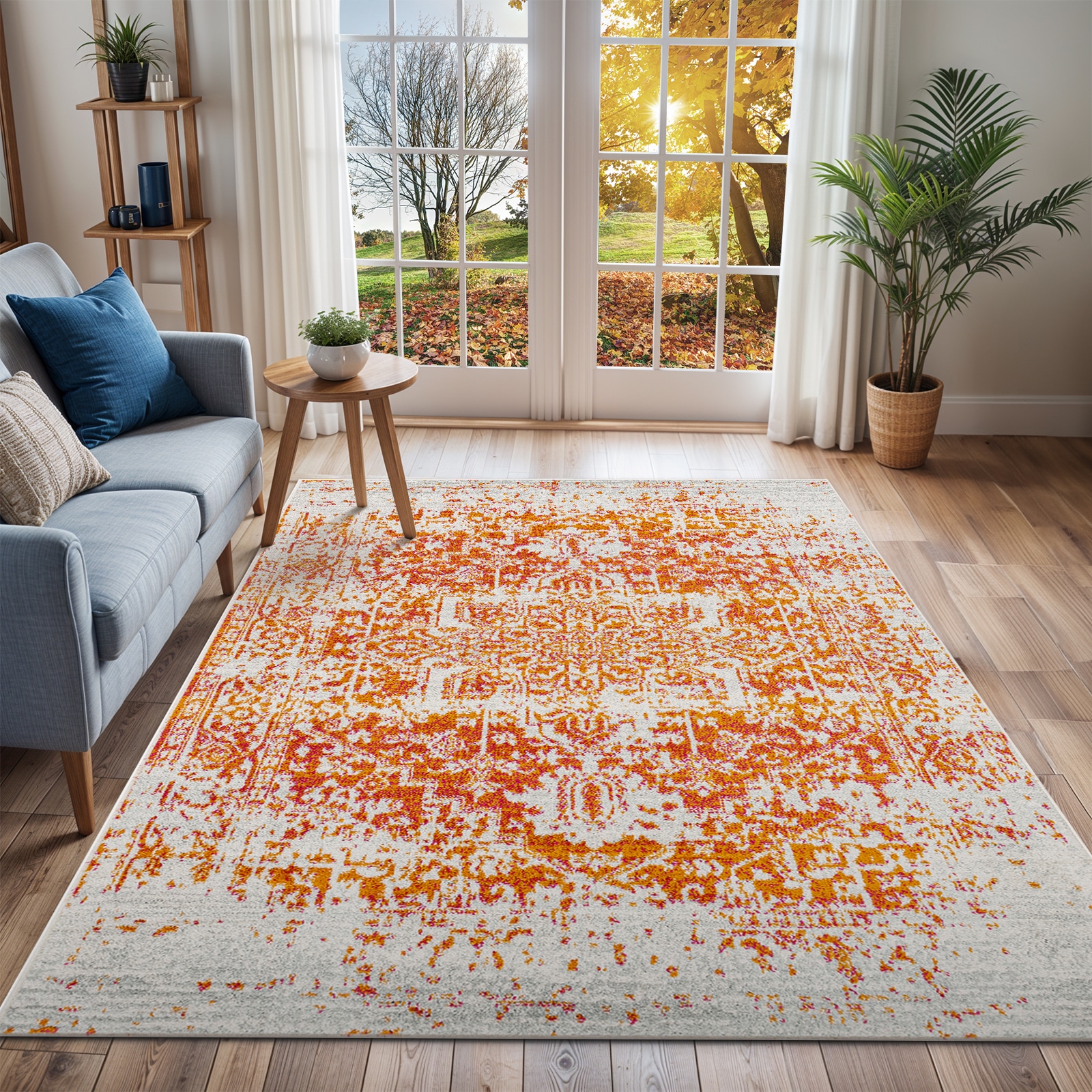 Livabliss Teppich »SYRACUSA« rechteckig 11 mm Höhe Kurzflor Orientteppich, Wohnzimmer, Schlafzimmer, Orange