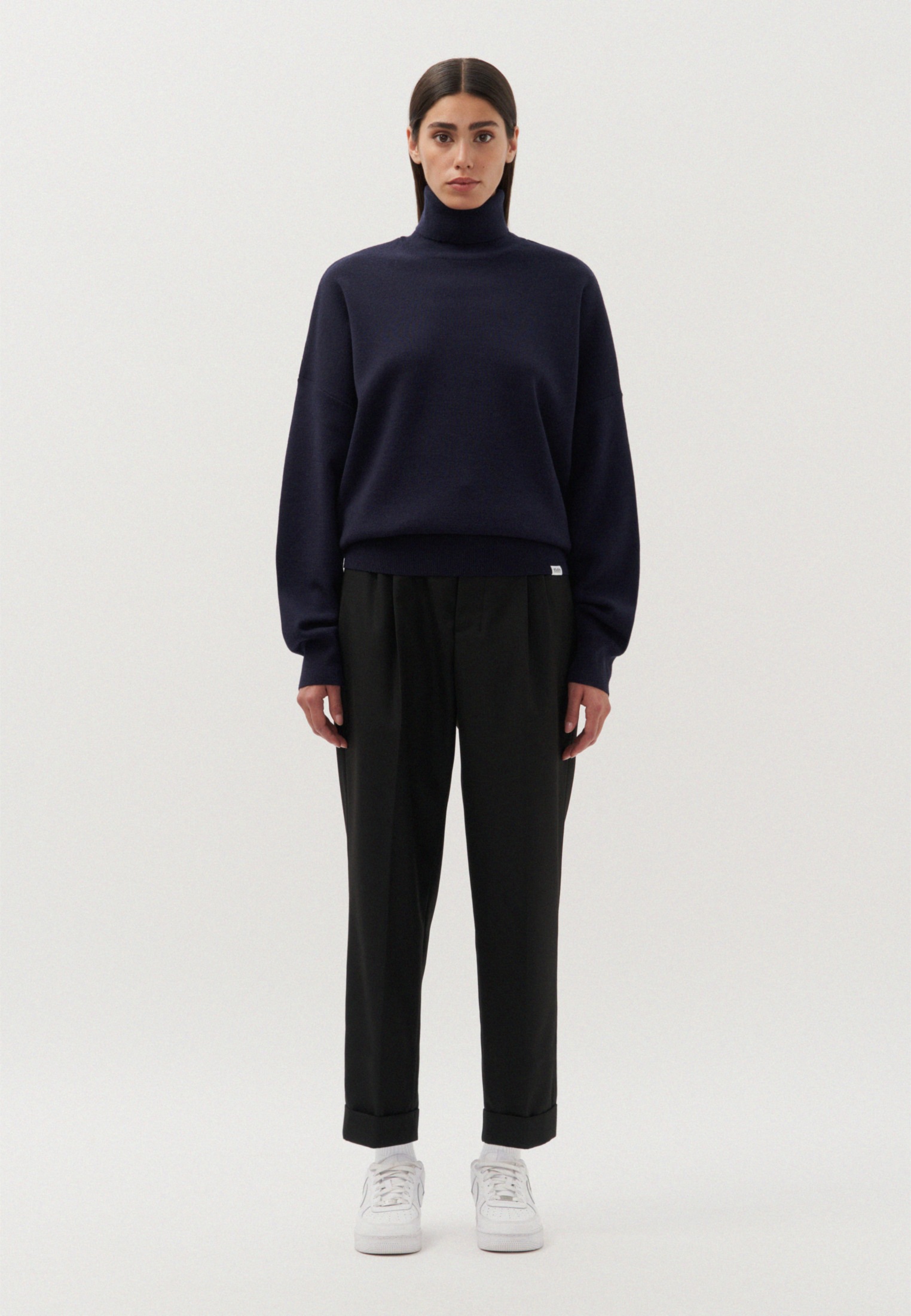 studio seidensticker Strickpullover »Studio« Langarm Stehkragen Uni