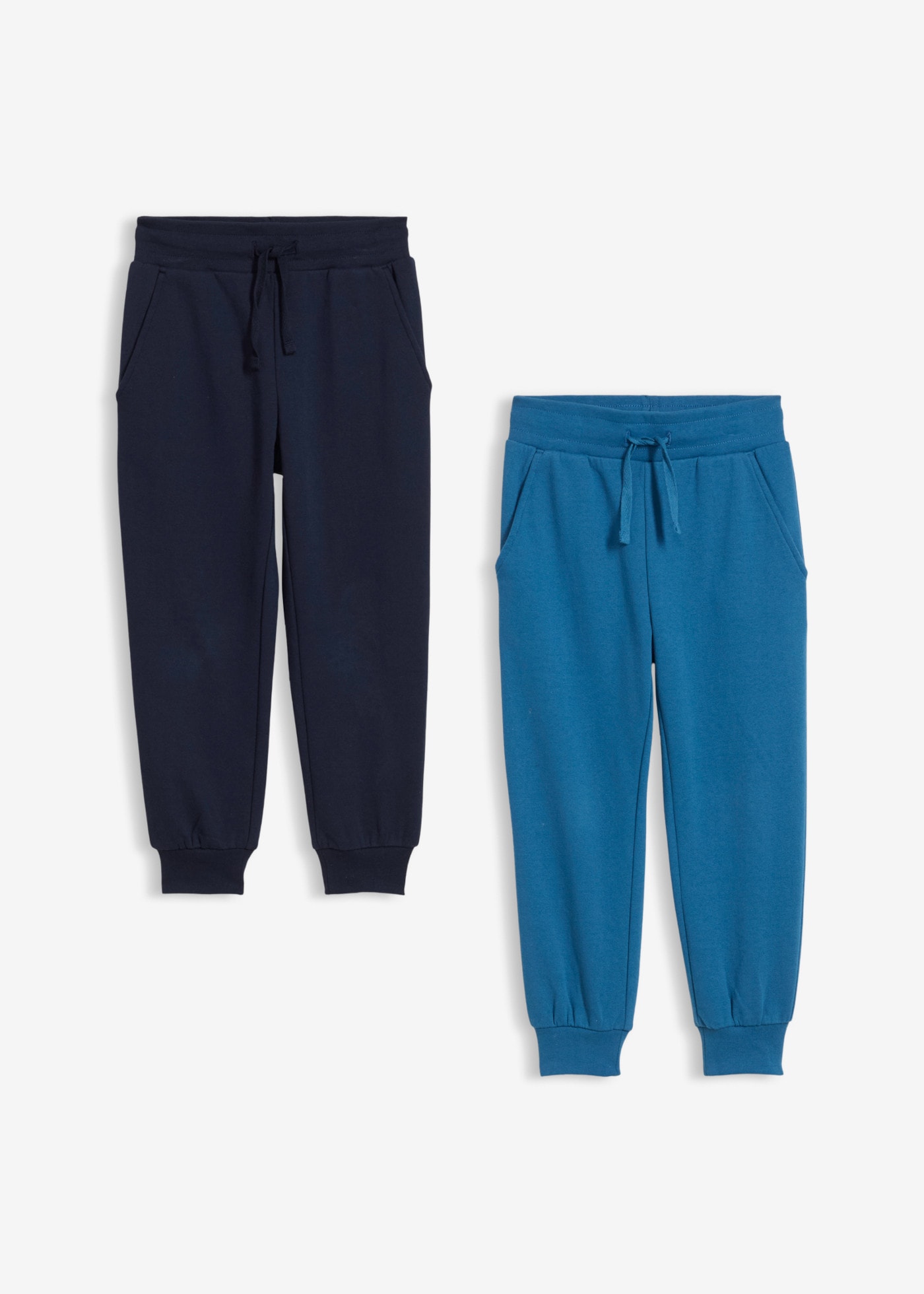 bonprix Pantalon de jogging  en lot de deux, en coton et polyester, coupe régulière, pour enfants