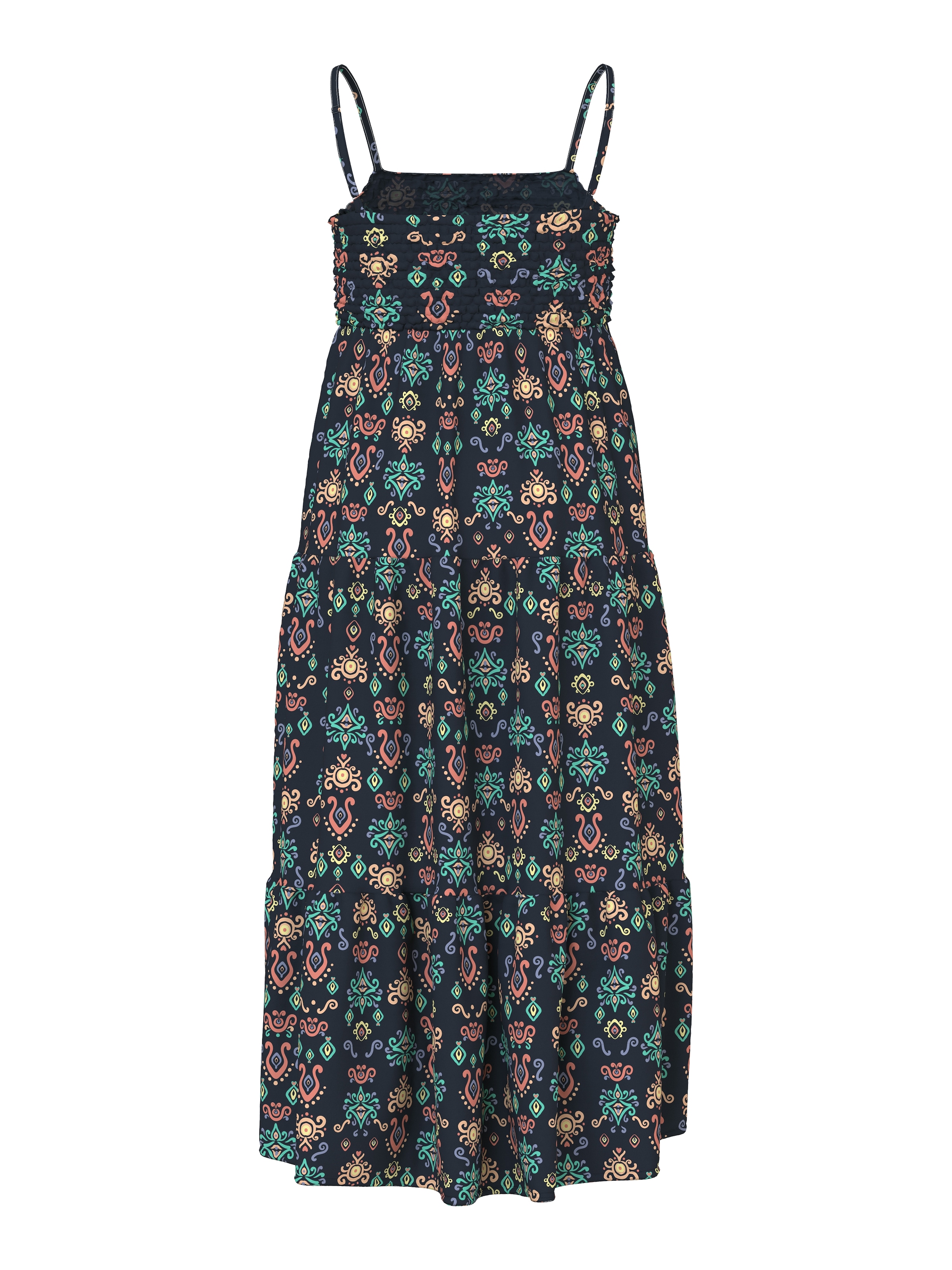 Name It Trägerkleid »NKFVINAYA STRAP MAXI DRESS« Materialmix, regular fit