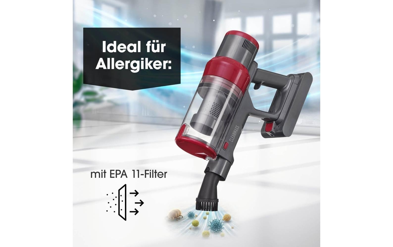 CLEANmaxx Aspirateur à main et à manche sans fil »22,2 V«