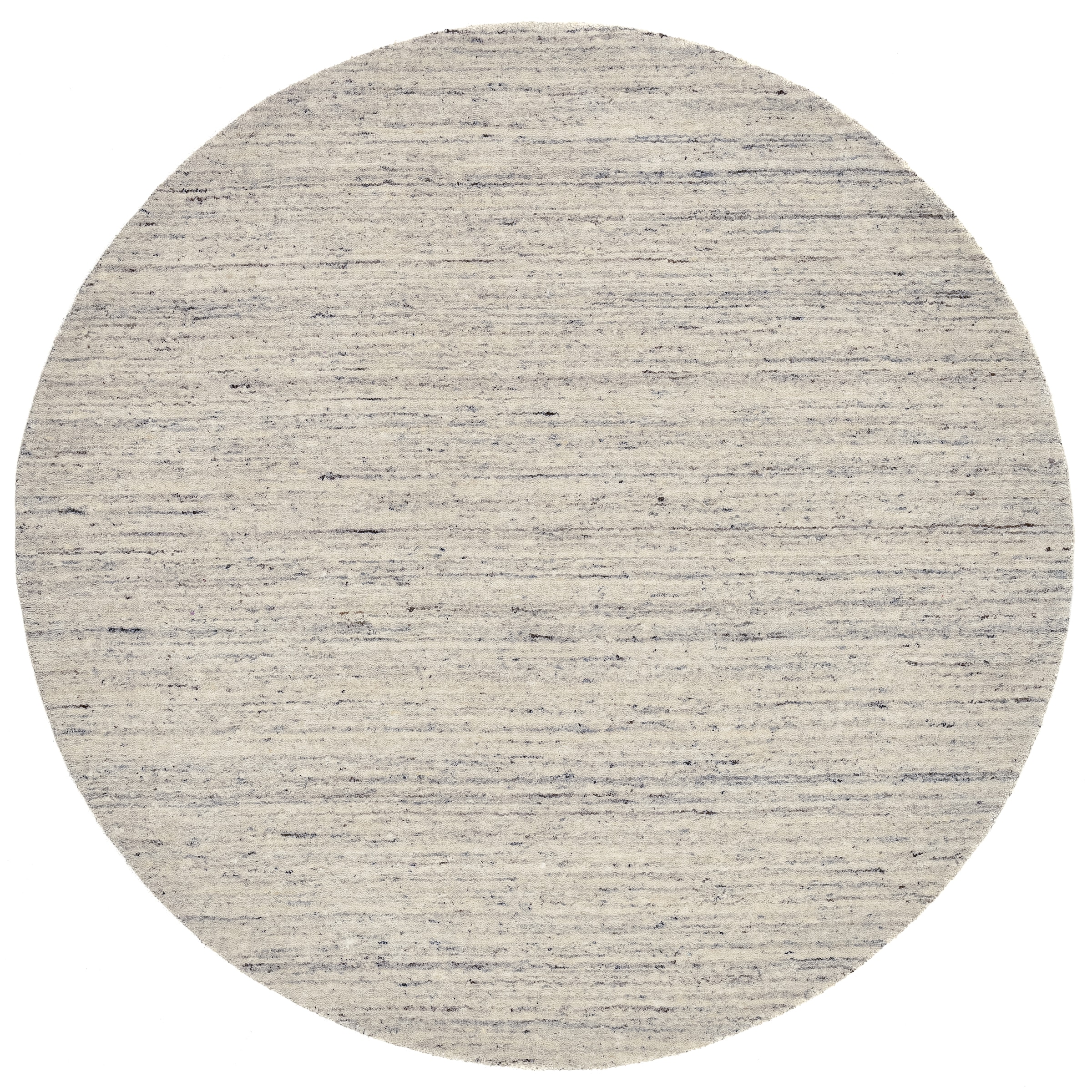 THEKO Tapis en laine »Pure UNI« Rond 14 mm Höhe Handwebteppich, meliert, reine Wolle, handgewebt