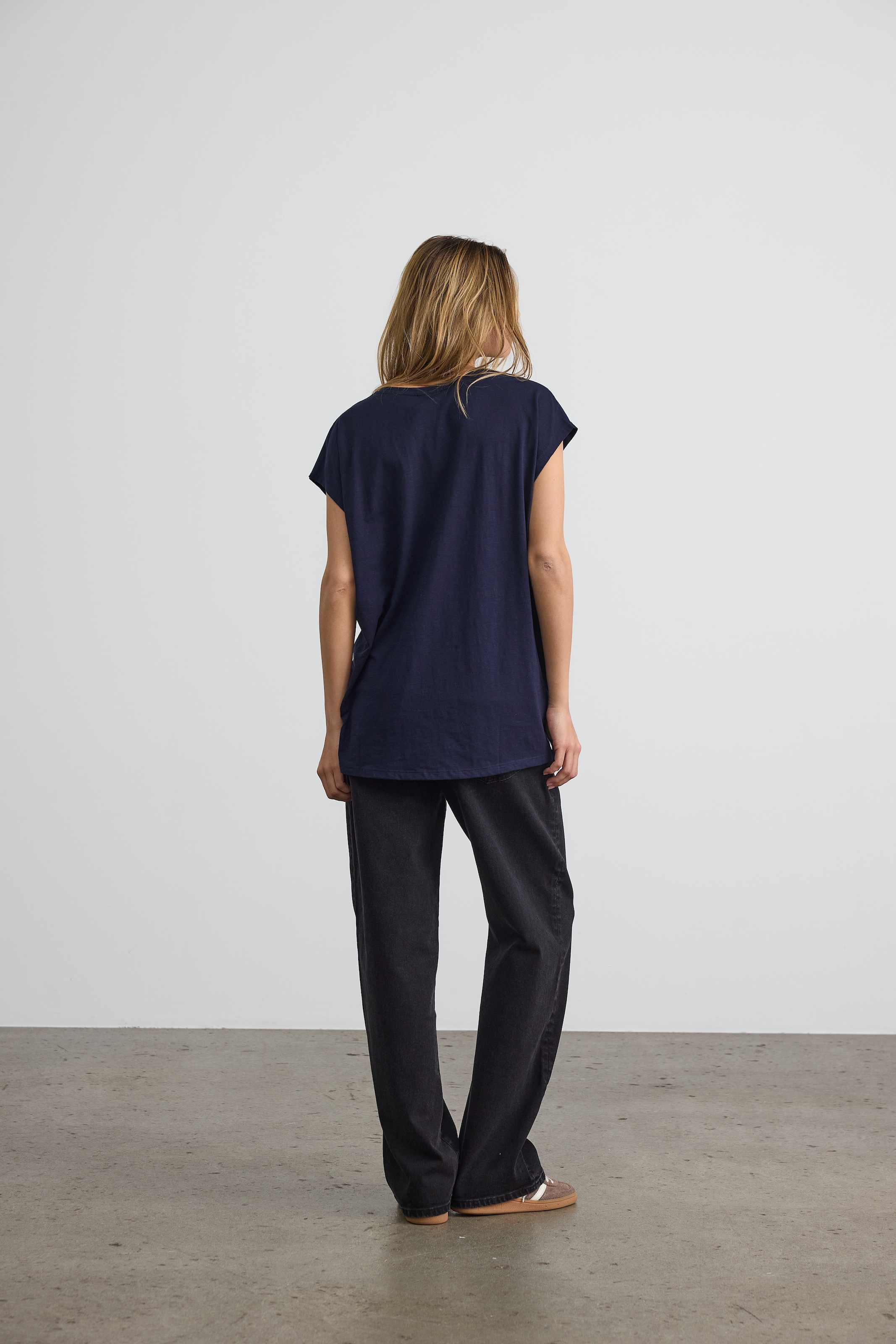 Noisy may T-shirt à manches courtes »NMMATHILDE S/S LOOSE LONG TOP NOOS« Baumwollmischung, relaxed fit