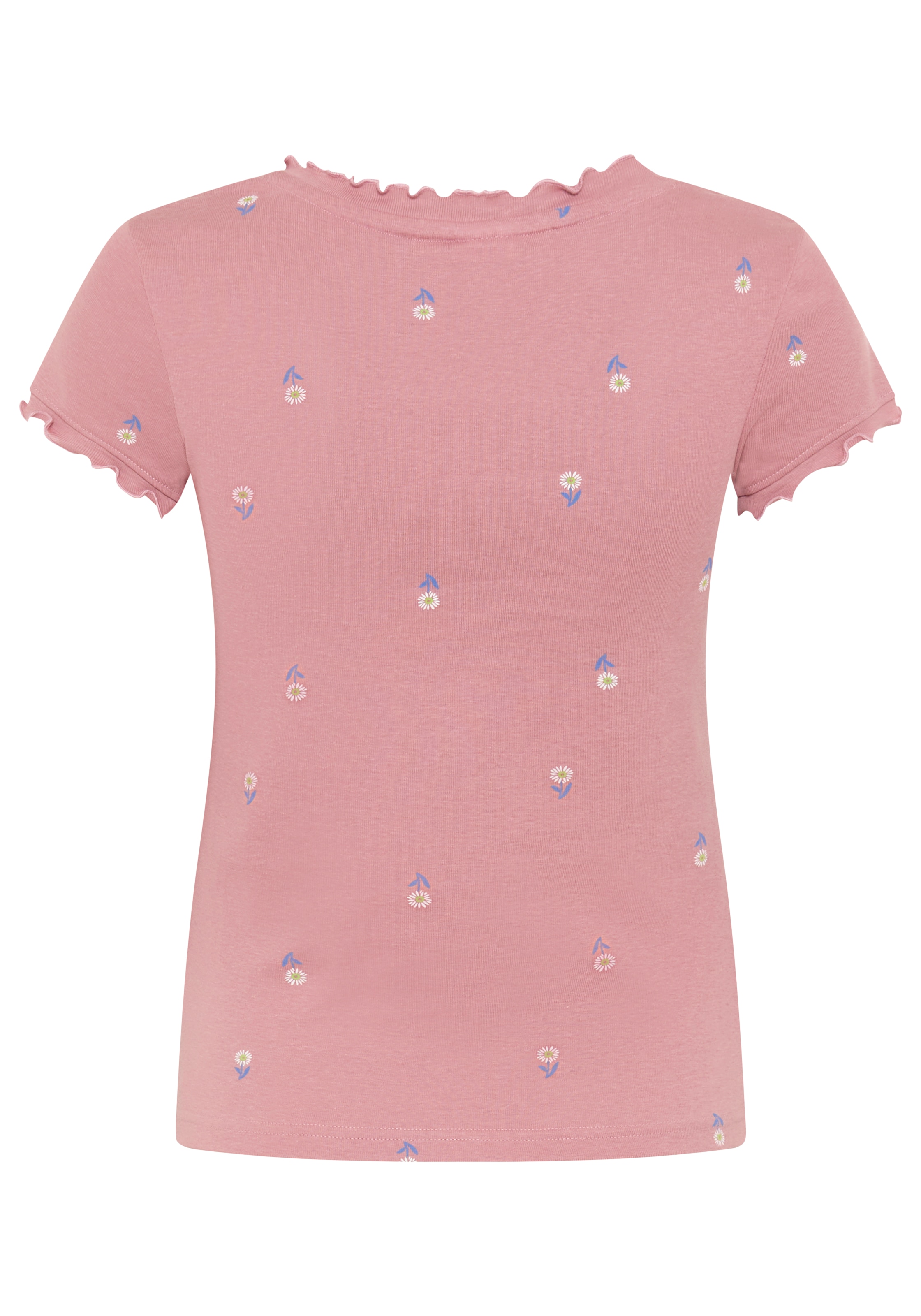 KangaROOS T-shirt à manches courtes kurzärmelig,  figurbetont,  aus Baumwolle