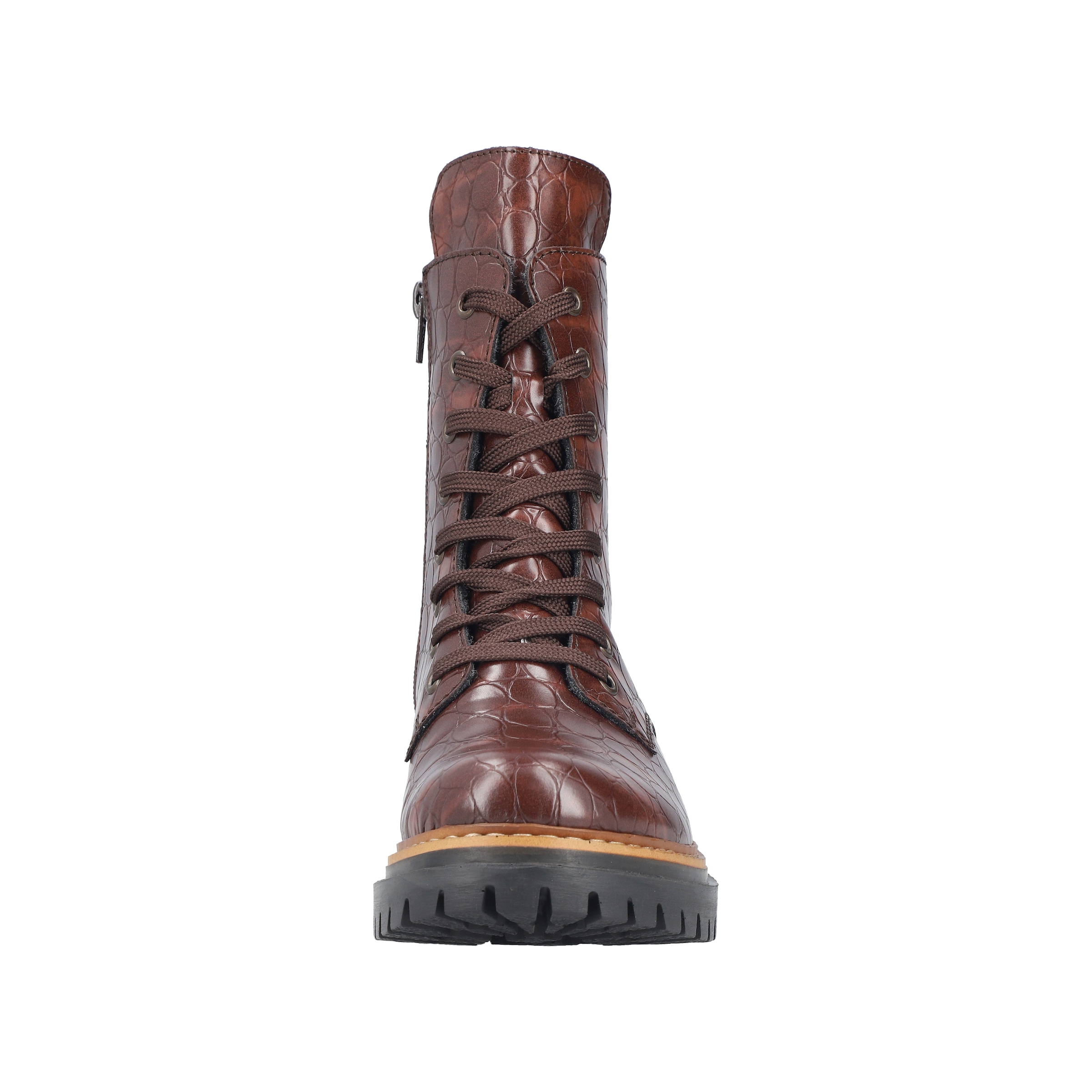 Rieker Bottines à lacets  Schnürstiefelette, Profilsohle, in veganer Verarbeitung