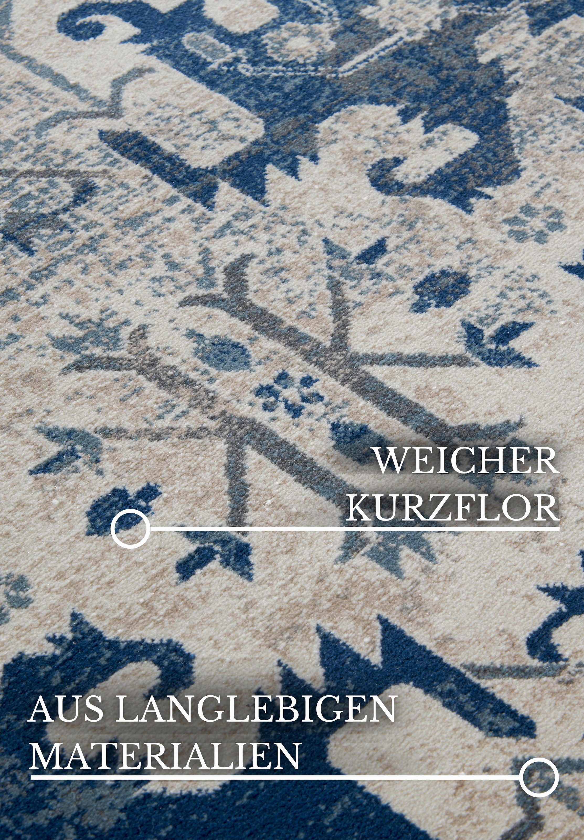 Villeroy & Boch Teppich »Emmanuel« rechteckig 11 mm Höhe Läufer, Orient, Wohnzimmer, Schlafzimmer, Klassisch, Kurzflor, Weich
